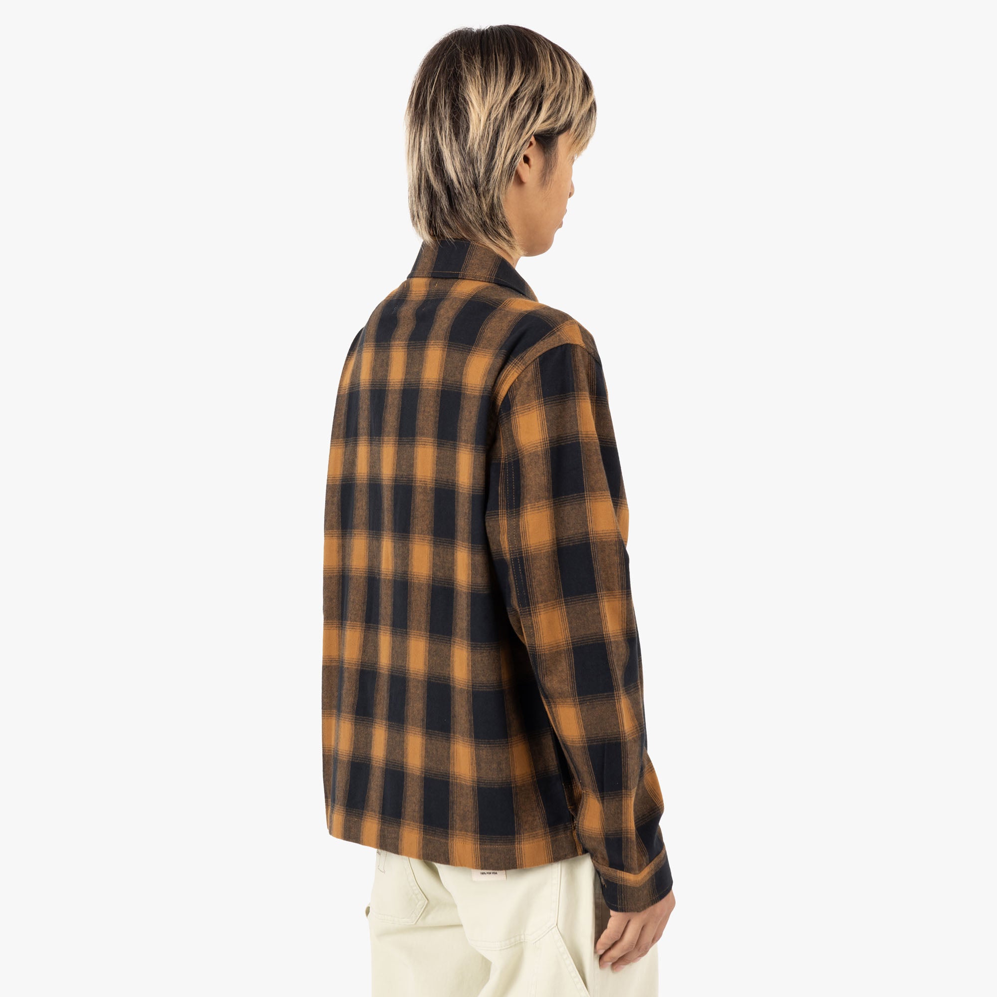  Awake NY Brushed Flannel Shirt Jacket Orange / Multi、mySite、merchandisen