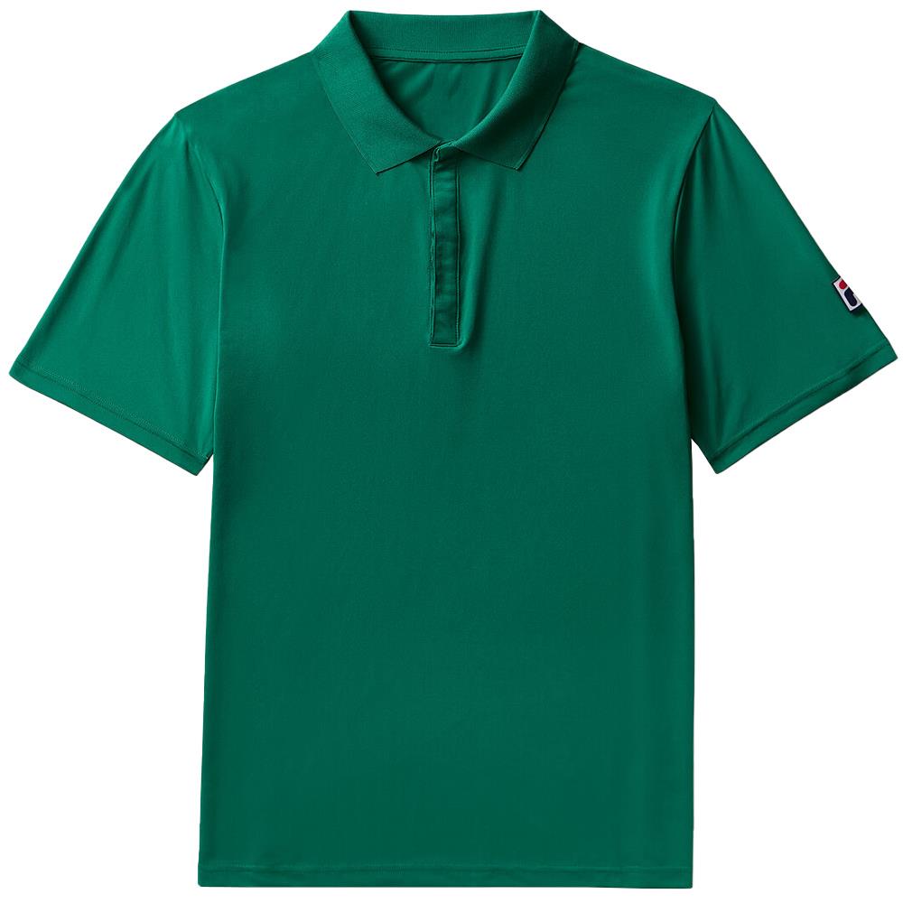Fila Men's Essentials Tennis Polo - Green Jacket、mySite、neckold