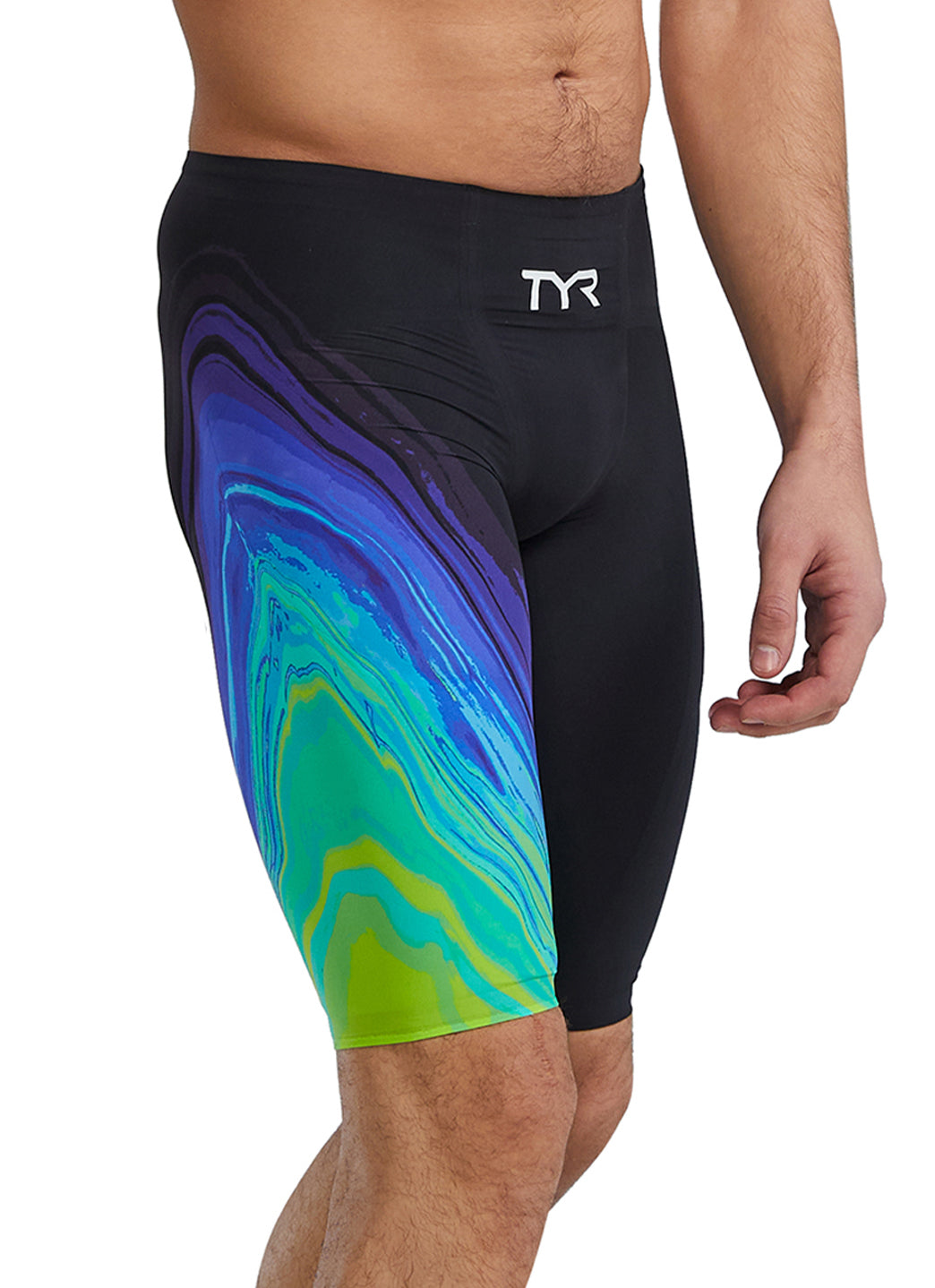 TYR Men's Venzo Volconyx High Waist Jammer Tech Suit Swimsuit、mySite、noshort