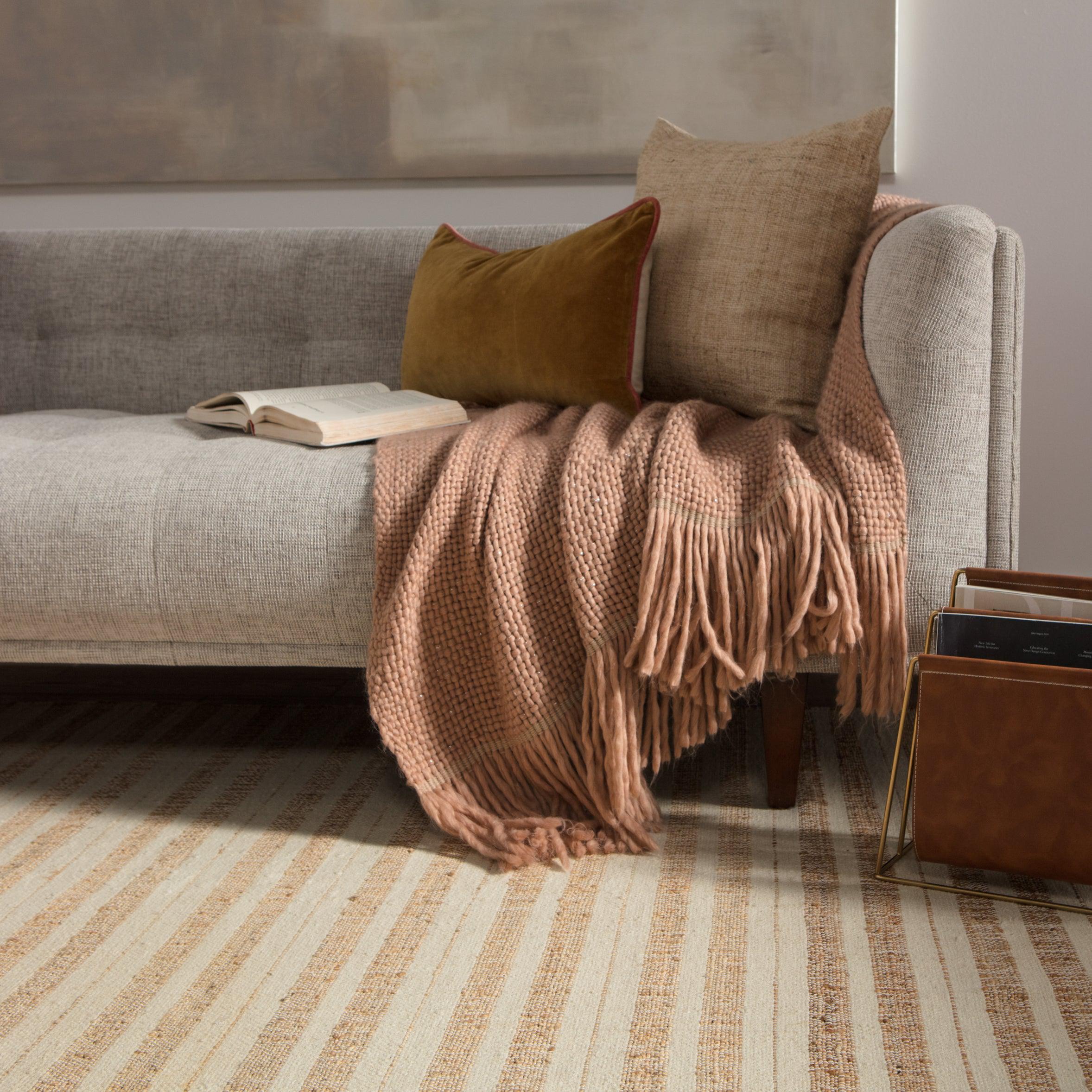 Rey Natural Striped Tan Ivory Area Rug、mySite、gigharbornorthrealestate