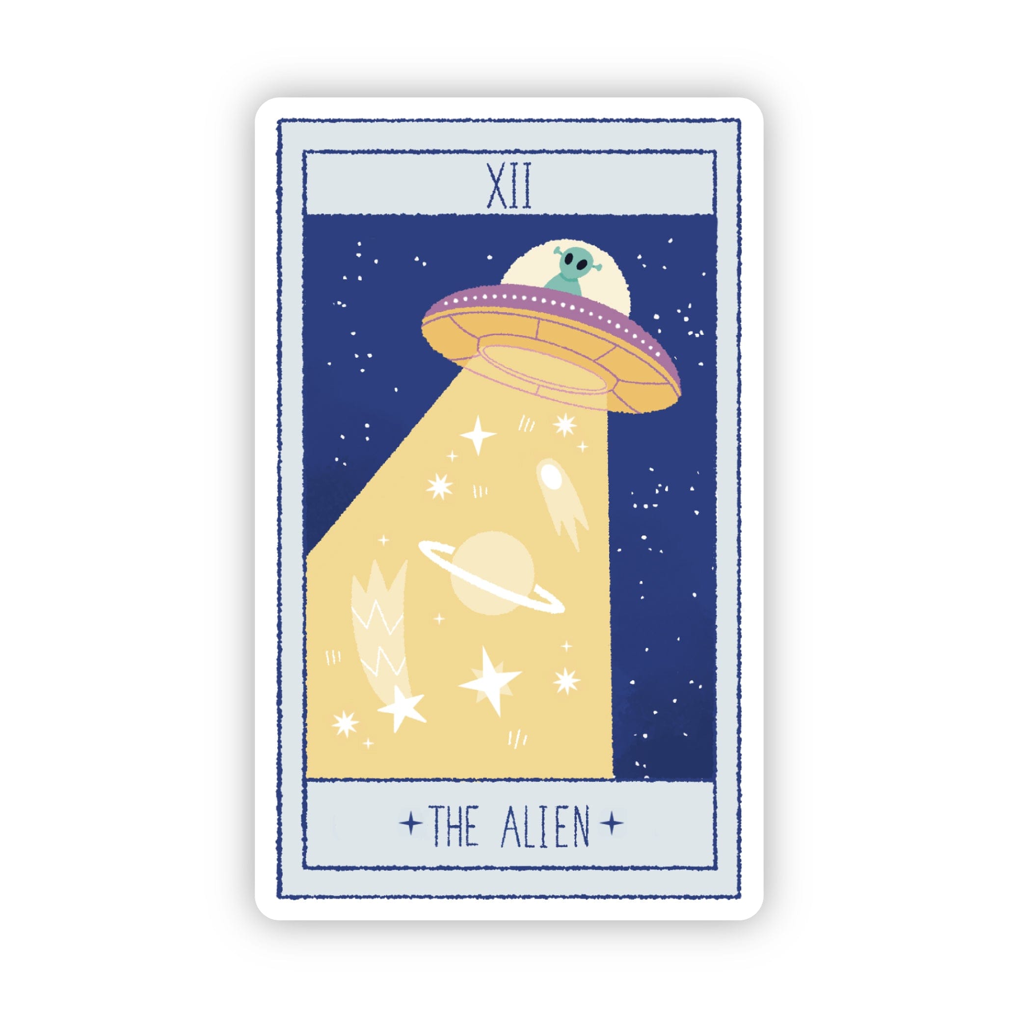  The Alien Tarot Card Sticker、mySite、elrpsem3k