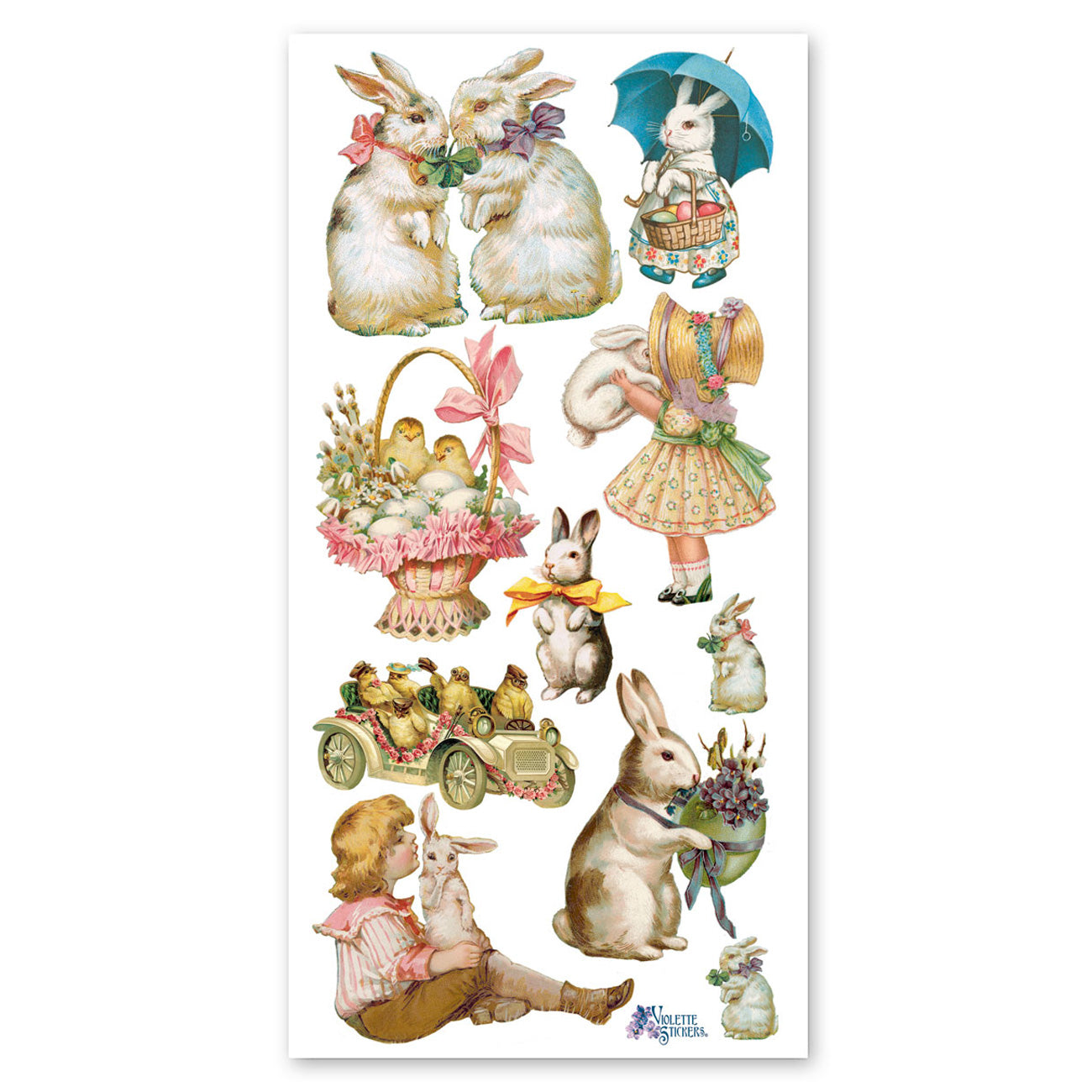  Springtime Rabbits Stickers、mySite、ghnorth