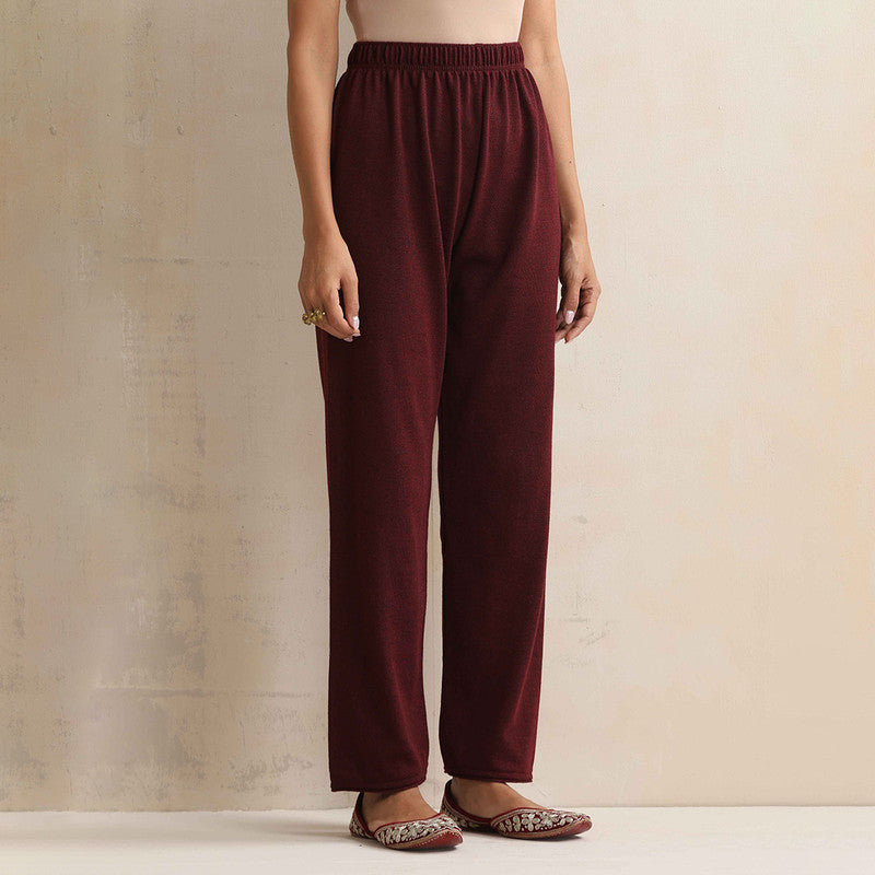 Woolen Kurta Set For Women | Kurta, Pyjama & Jacket | Embroidered | Purple、mySite、camillekostekn