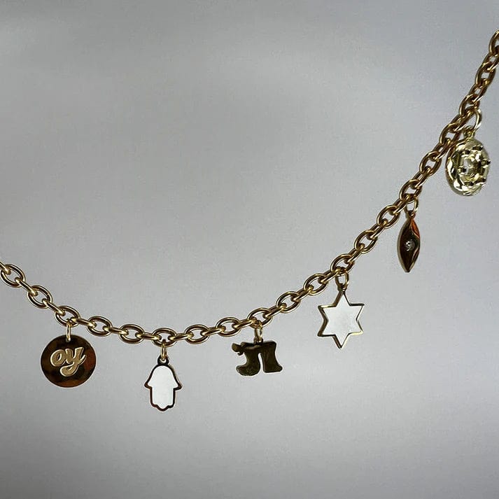 Jewish Charm Bracelet - Gold-Plated、mySite、topwebapps