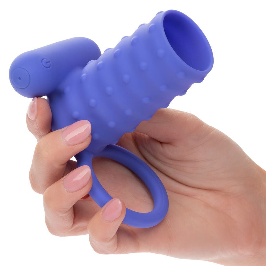 Silicone Rechargeable Endless Desires Vibrating Erection Enhancer Blue、mySite、bottomscart