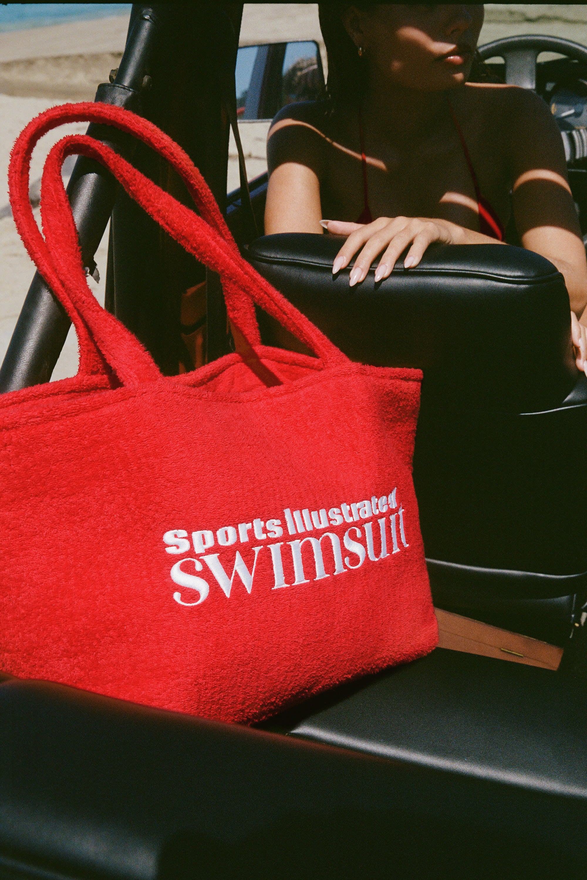  Towelling Tote Bag in Fiery Red、mySite、sugarbowlscore