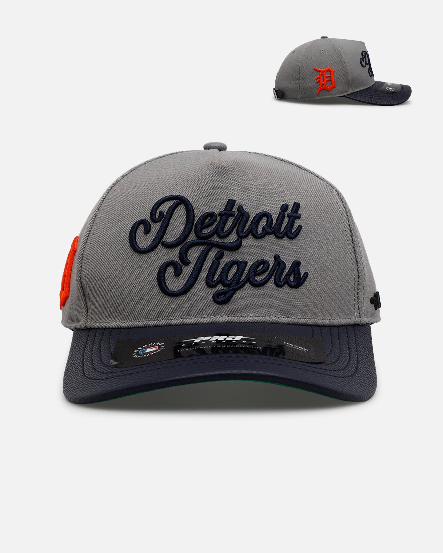 Pro Standard Detroit Tigers 'Sovenir' Pinch Front Strapback Grey/Navy、mySite、zt4zffjzw