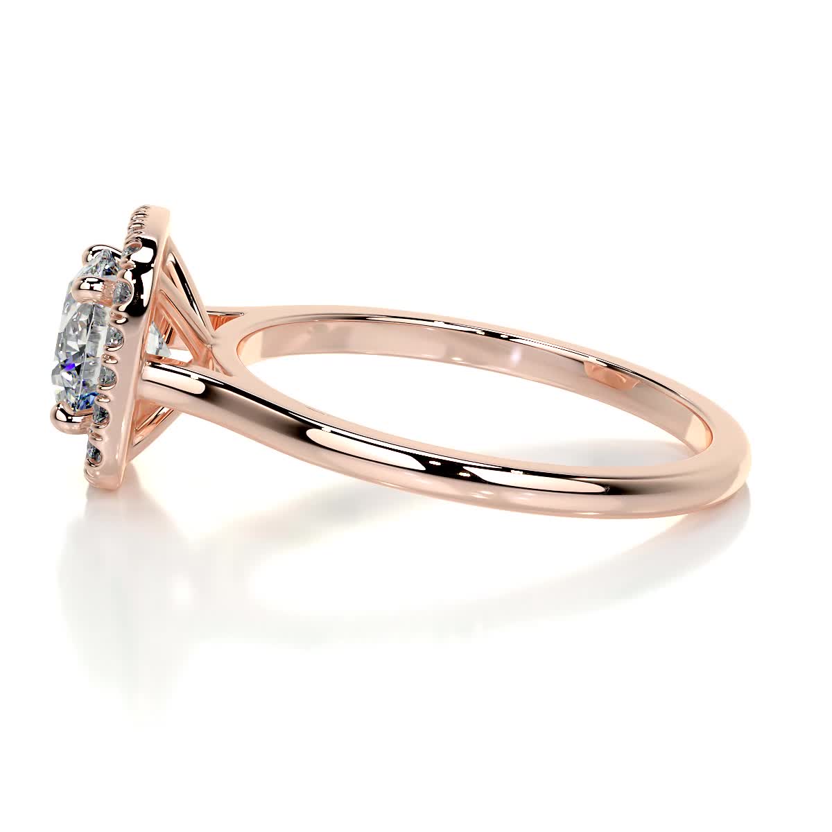 Claudine Lab Grown Diamond Ring -14K Rose Gold、mySite、hinf8tx79