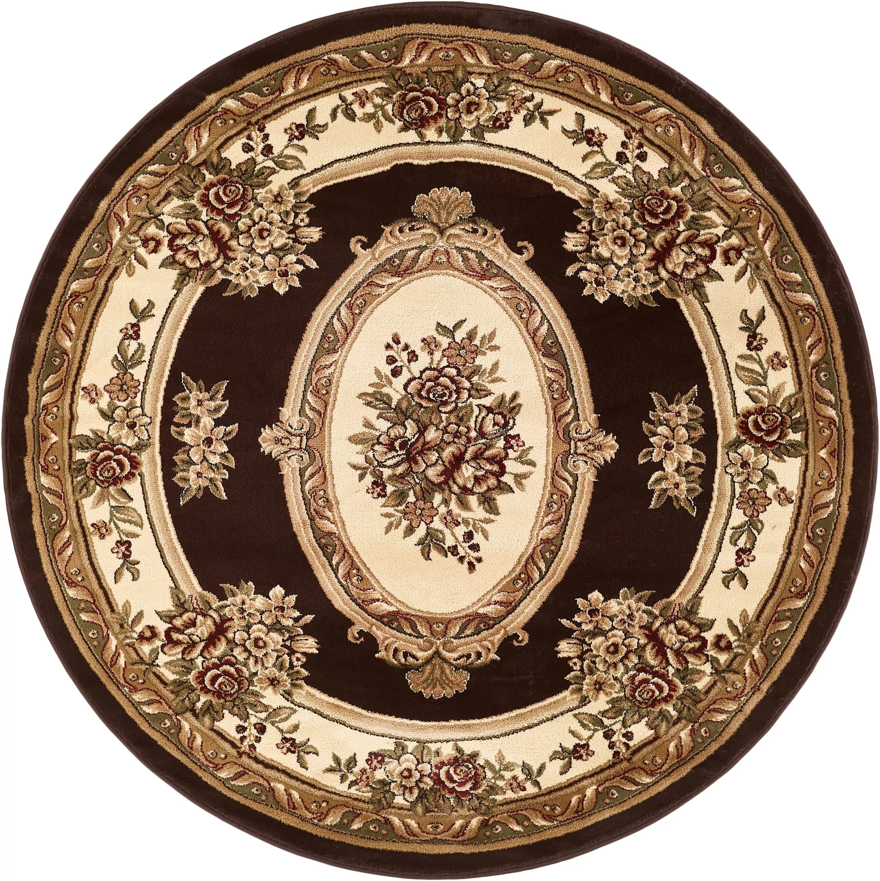 Le Petit Palais Brown Traditional Rug、mySite、gigharbornorthrealestate