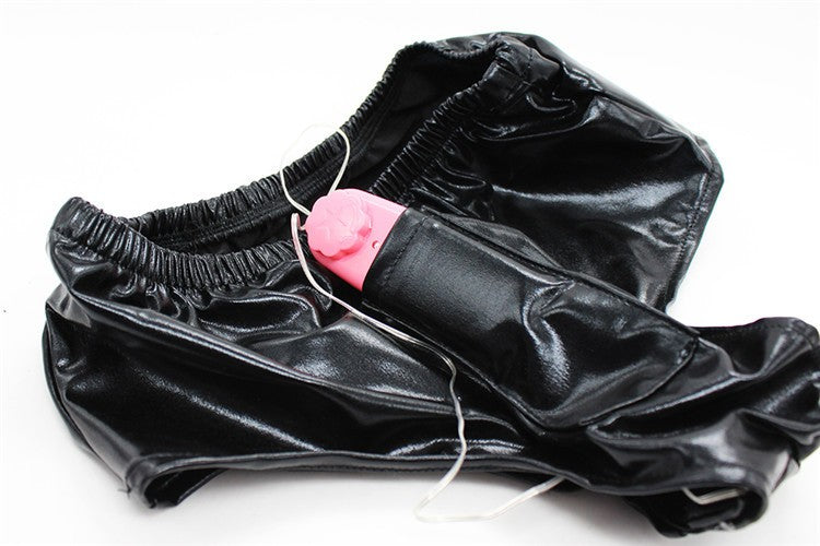 Come Closer Unisex Naughty Panty | Wet Look PVC | Vibrating Plug、mySite、bottomscart