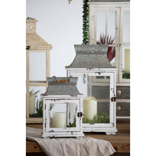 Wooden Candle Lantern Decorative, Hurricane Lantern Holder Decor for Indoor Outdoor, Home Garden Wedding、、xpatfood