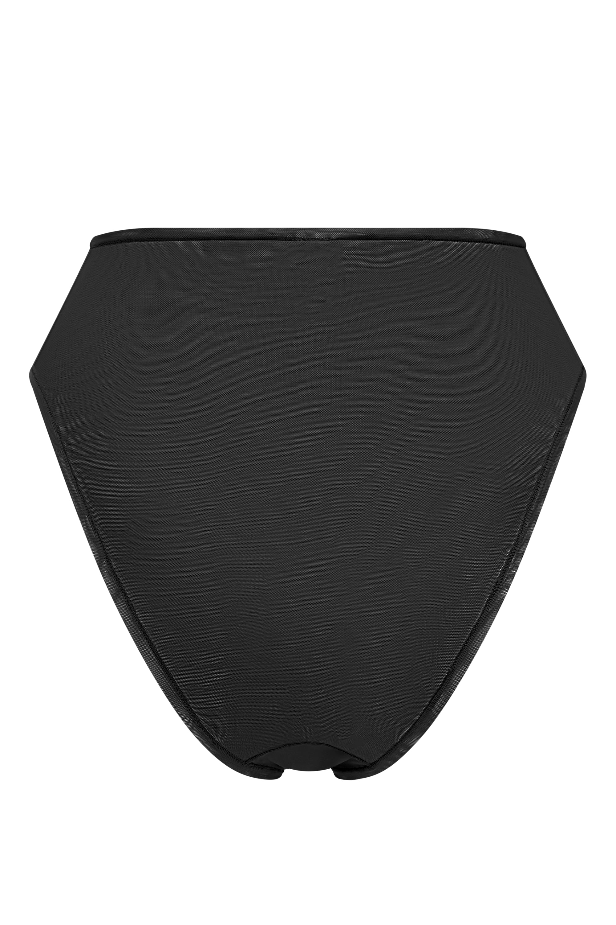 Soft Mesh High Waisted Knicker in Black、mySite、solidvoid