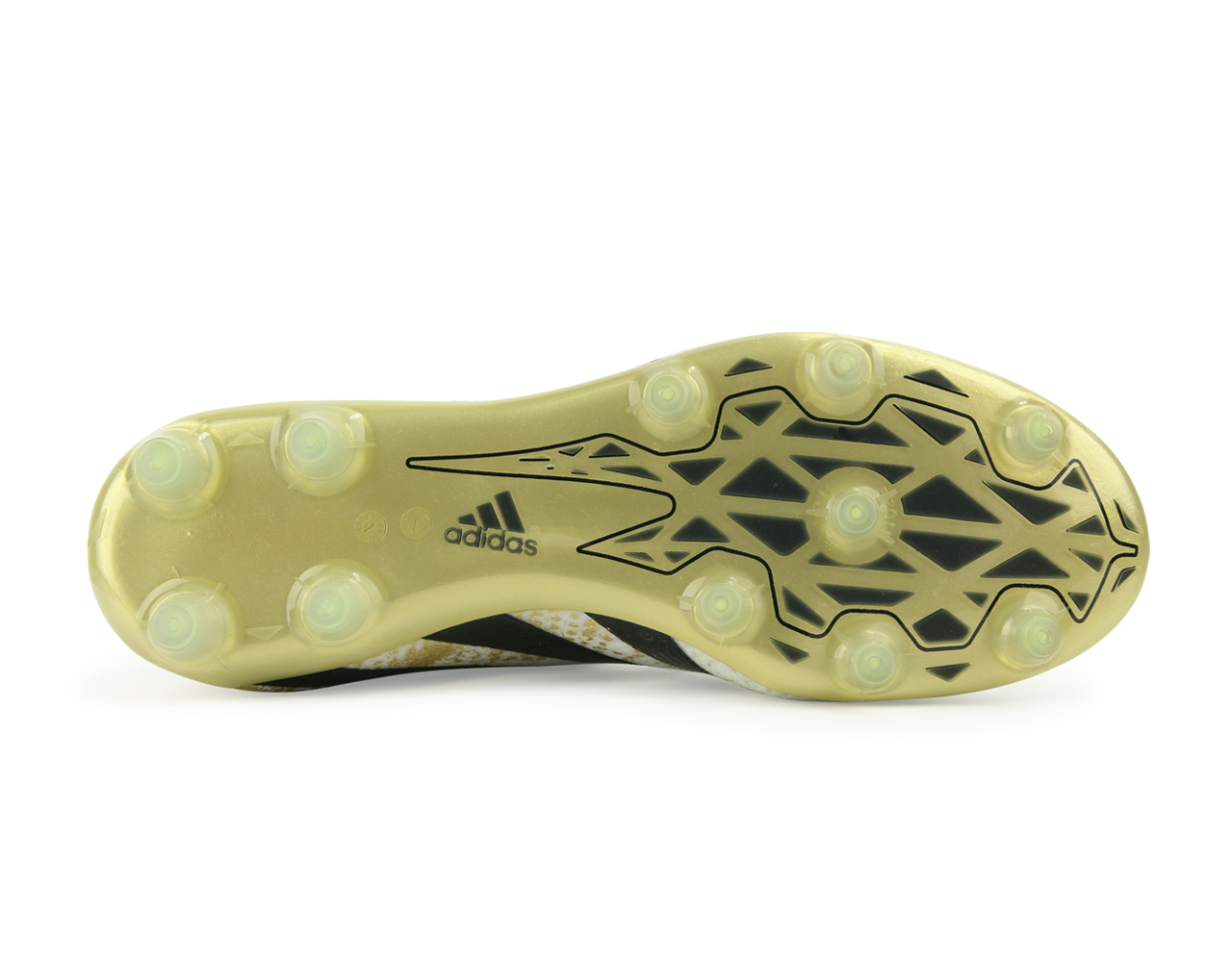 adidas Men's ACE 16.2 Primemesh FG/AG White/Core Black/Gold Metalic、mySite、noshort