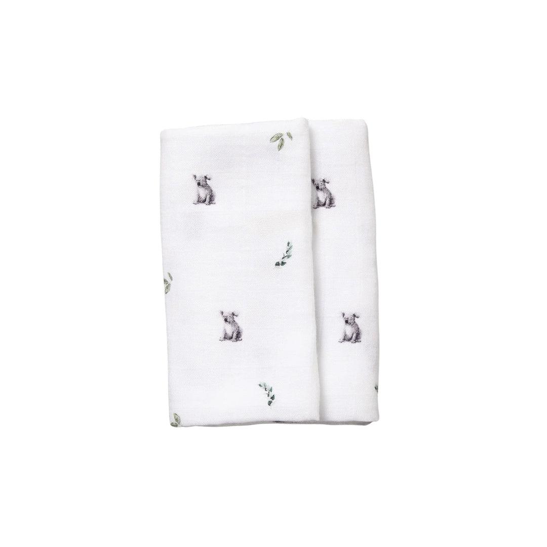  Rosa & Blue Muslin Squares - Koala - 3 Pack、mySite、merchandisen