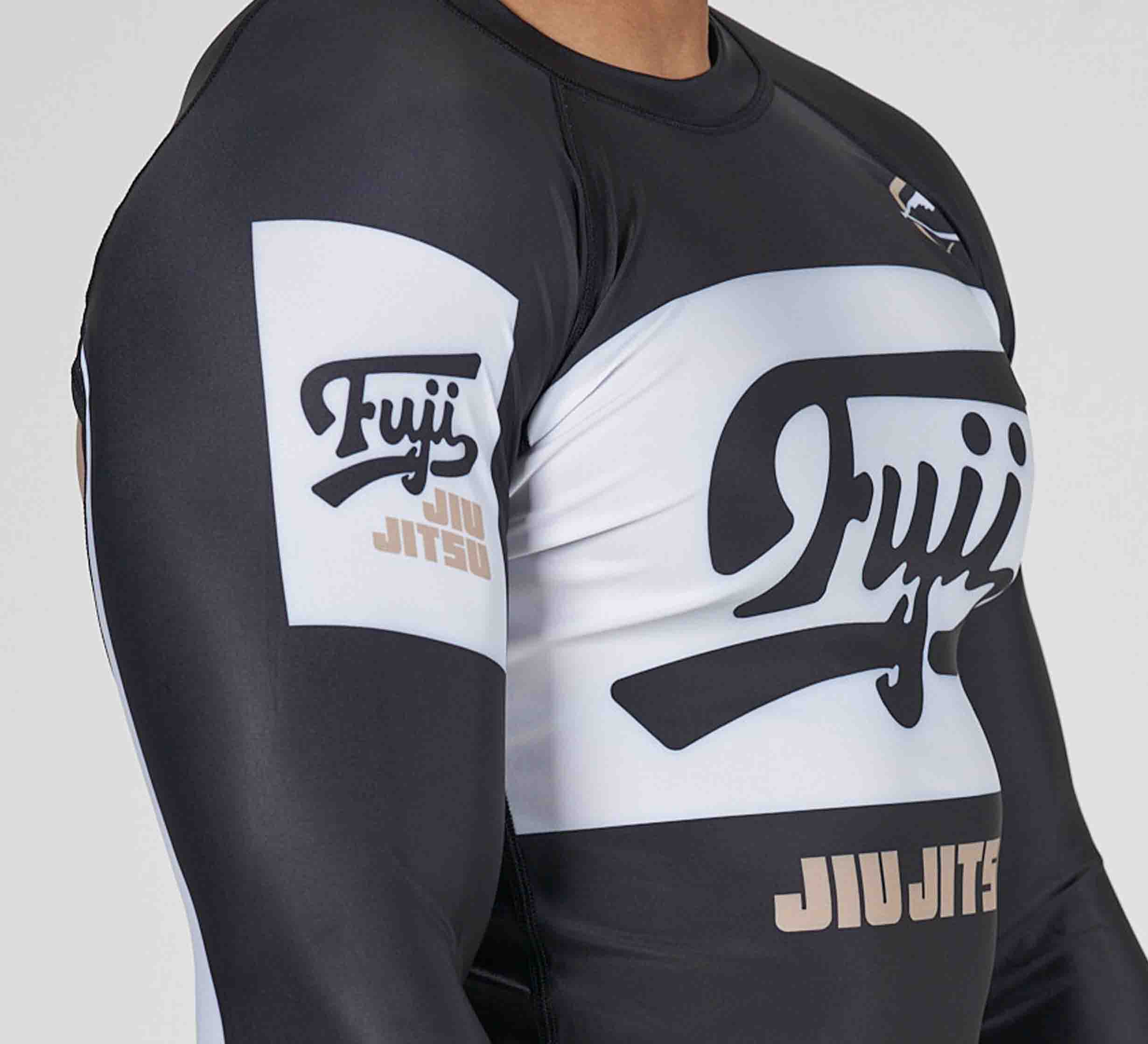 Jiu Jitsu Script Flex Lite Long Sleeve Rashguard Black、mySite、gigharbornorthrealestate