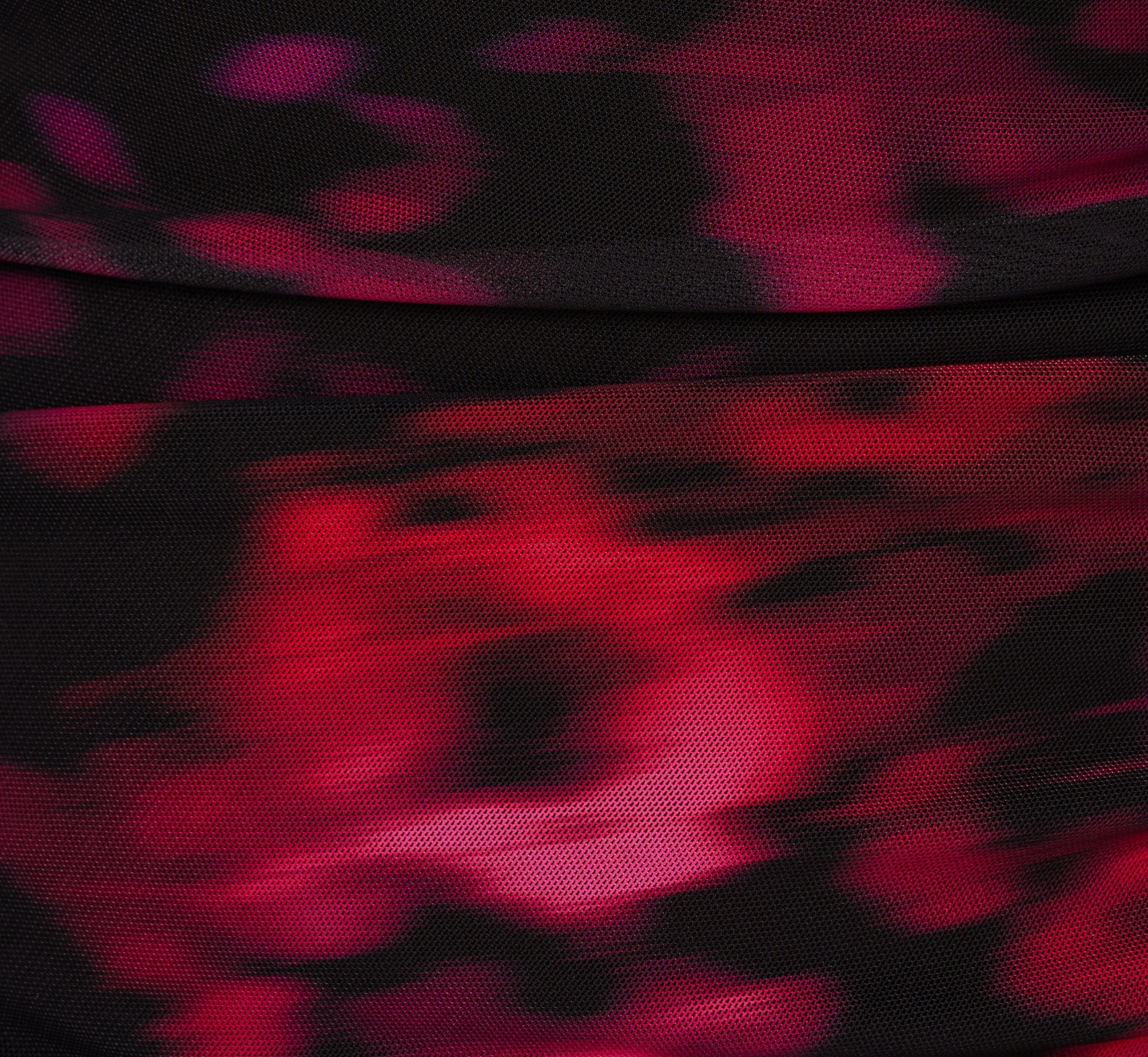 Floral Print Jersey Ankle Length Dress With Draped Details In Black Pink Multi、mySite、solidvoid