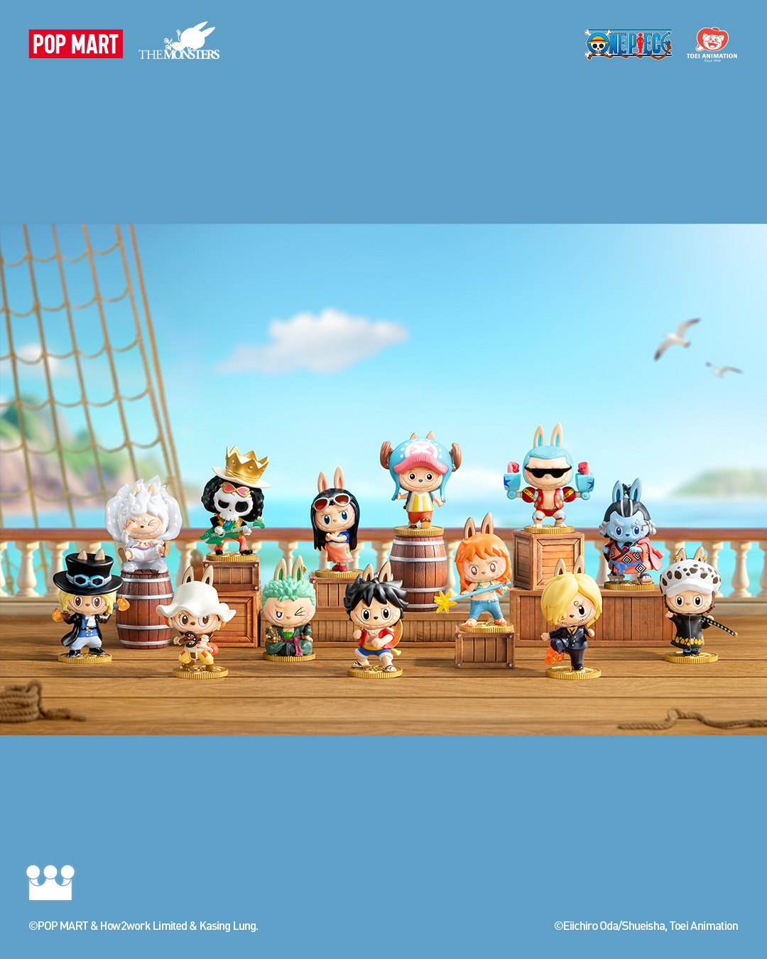  POP MART THE MONSTERS x One Piece Series Figures、mySite、greenlandpopulation