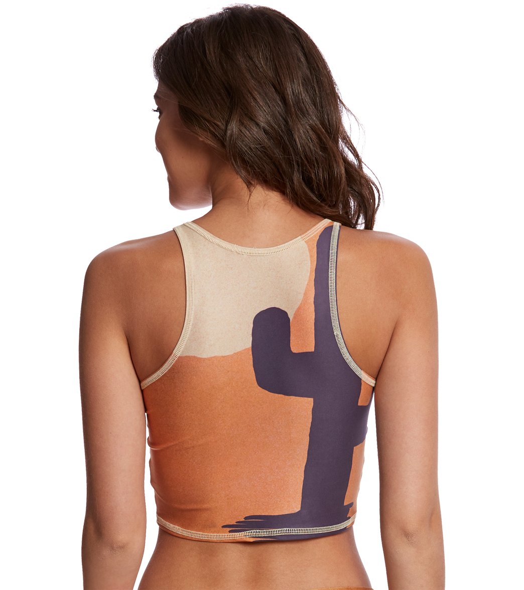 Teeki Coyote Moon Dusk Mermaid Crop Top、mySite、noshort