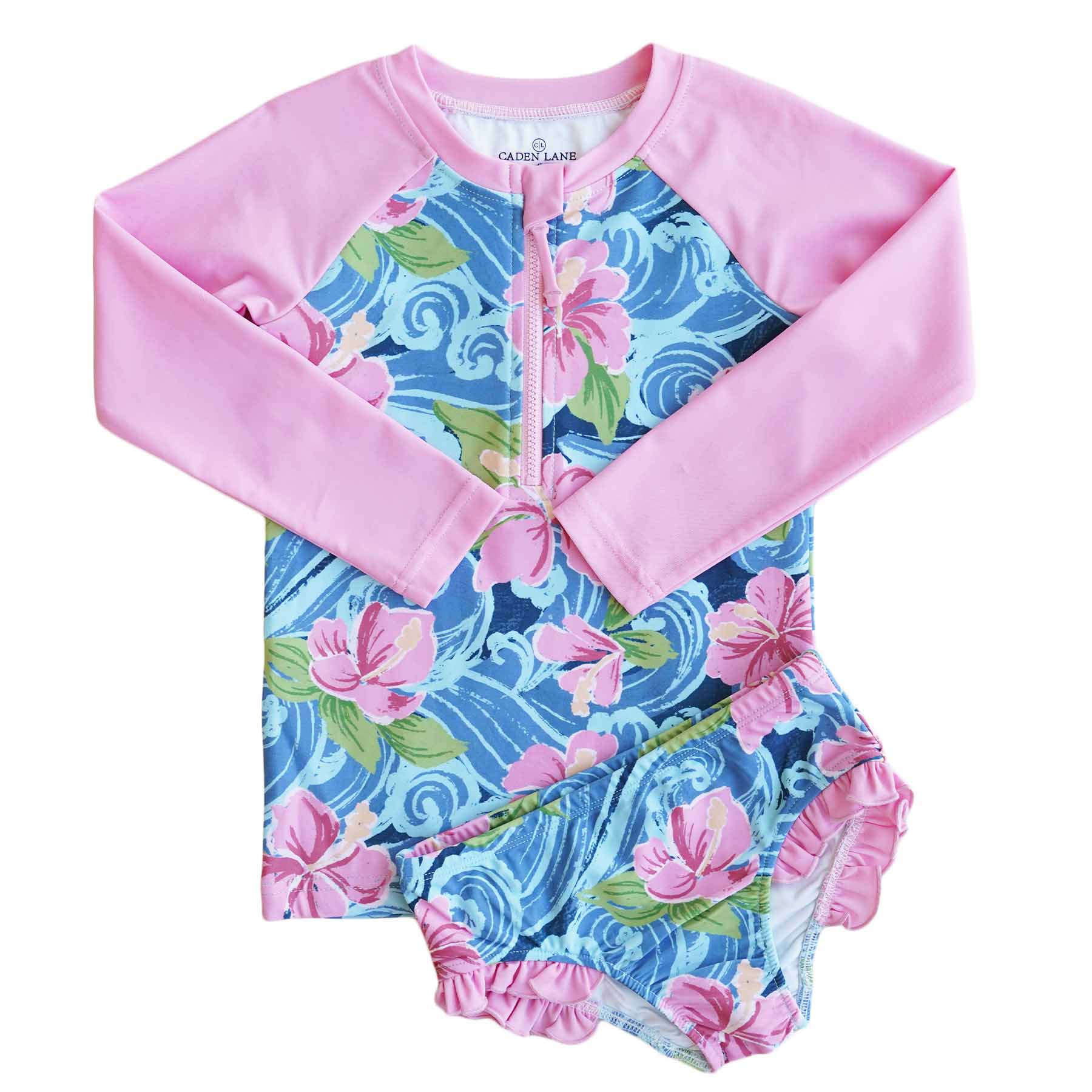  Two-Piece Long Sleeve Rash Guard with Front Zipper | Ohana、mySite、layawaytickets