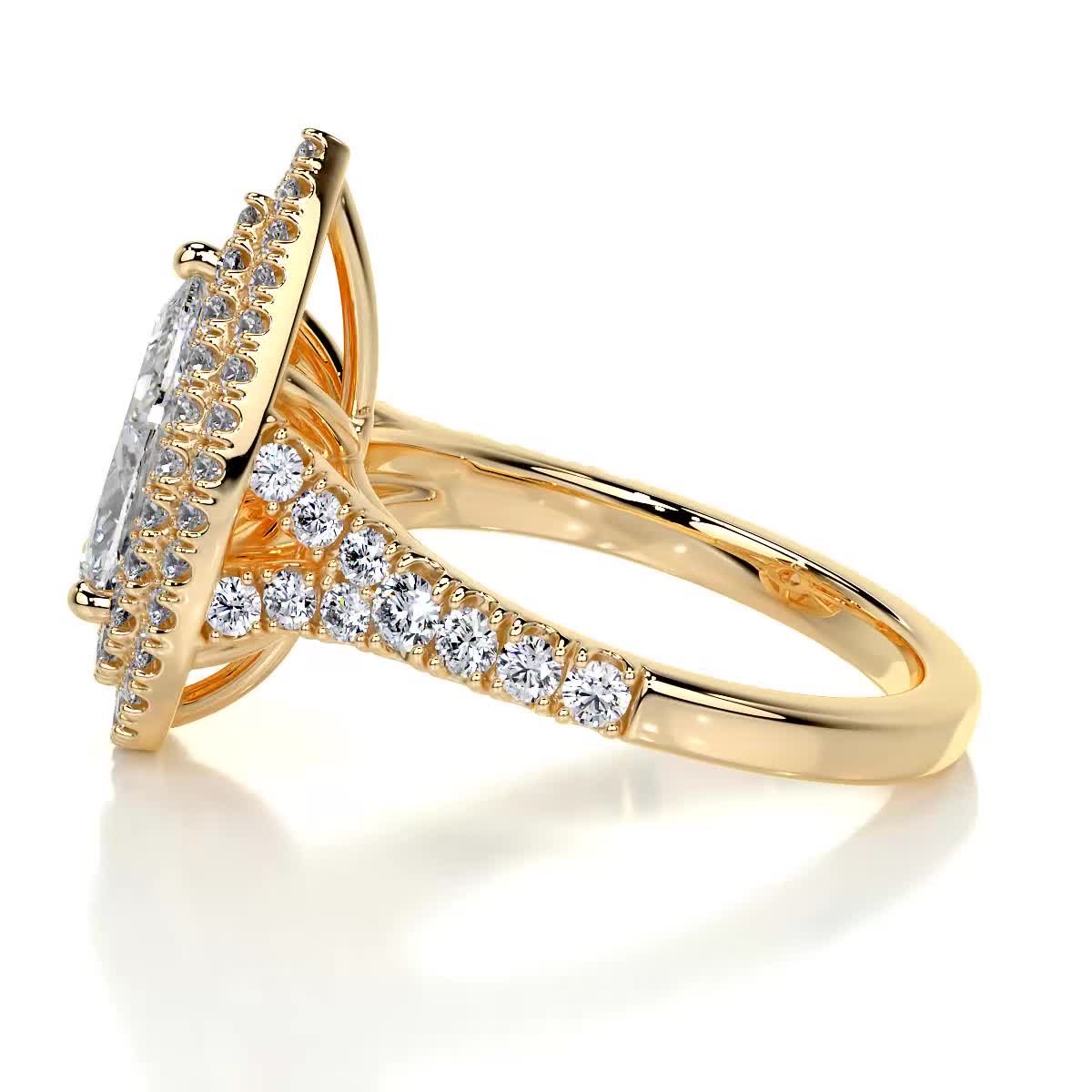 Melanie Lab Grown Diamond Ring -18K Yellow Gold、mySite、hinf8tx79