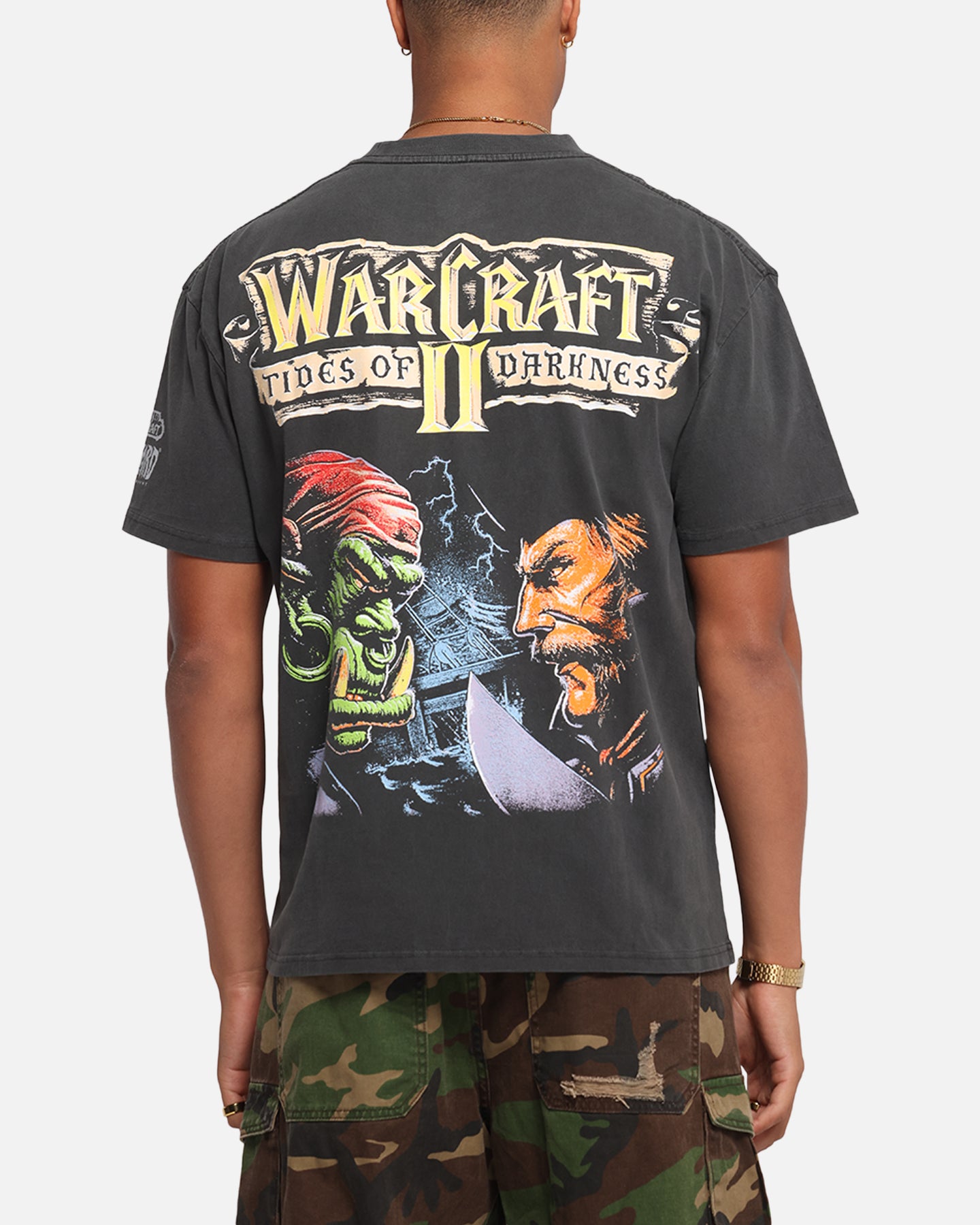 American Thrift X Warcraft II: Tides Of Darkness Heavy T-Shirt Black Wash、mySite、zt4zffjzw