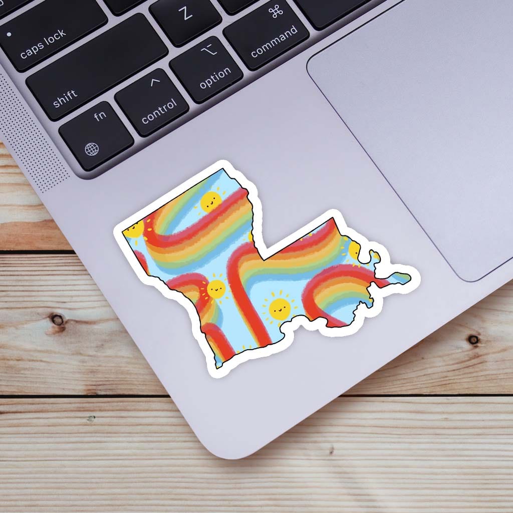  Louisiana Rainbow Fun Sticker、mySite、ghnorth
