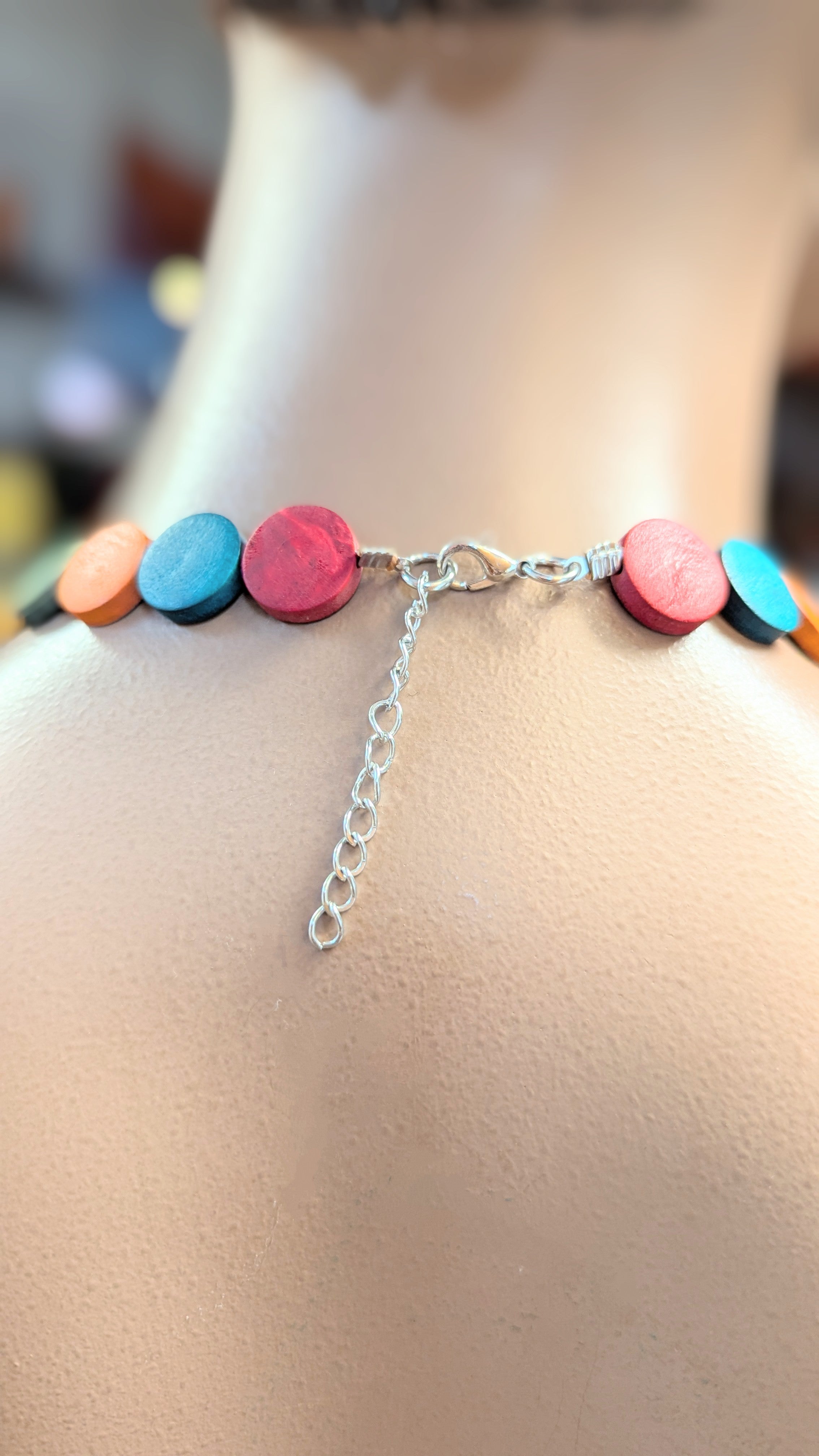 Dupsie's Ushanga Multicolored Wooden African Necklace DPJANM5、mySite、solidvoid