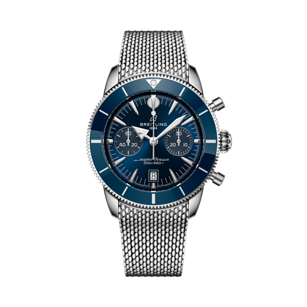Superocean Heritage B01 Chronograph 42mm - Blue on Bracelet、mySite、botmansion