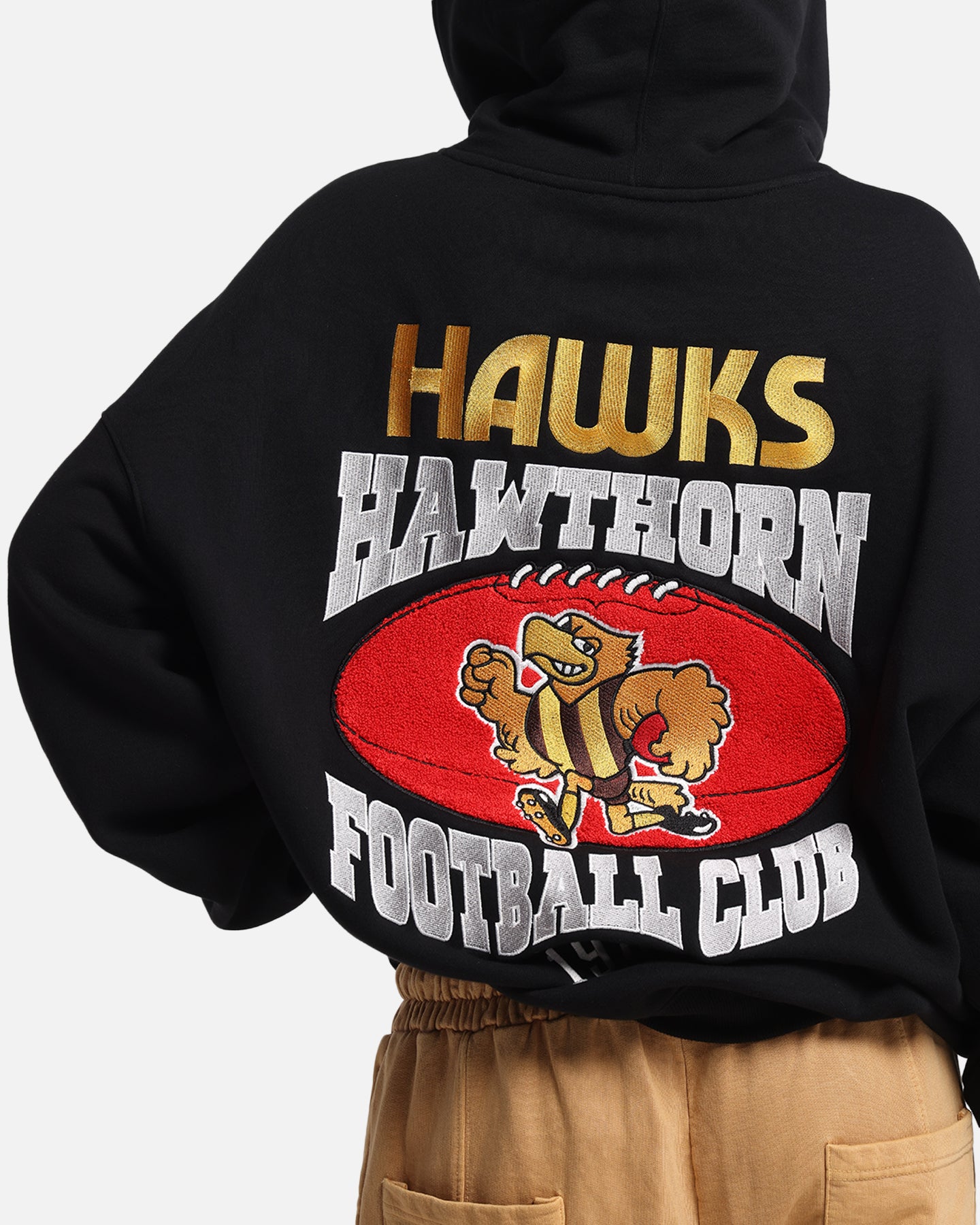Mitchell & Ness Hawthorn Hawks Team Hoodie Solid Black、mySite、zt4zffjzw
