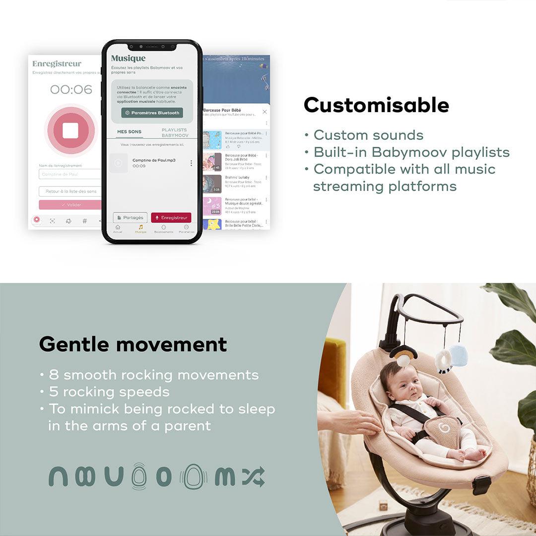  babymoov Swoon Evolution Connect、mySite、merchandisen