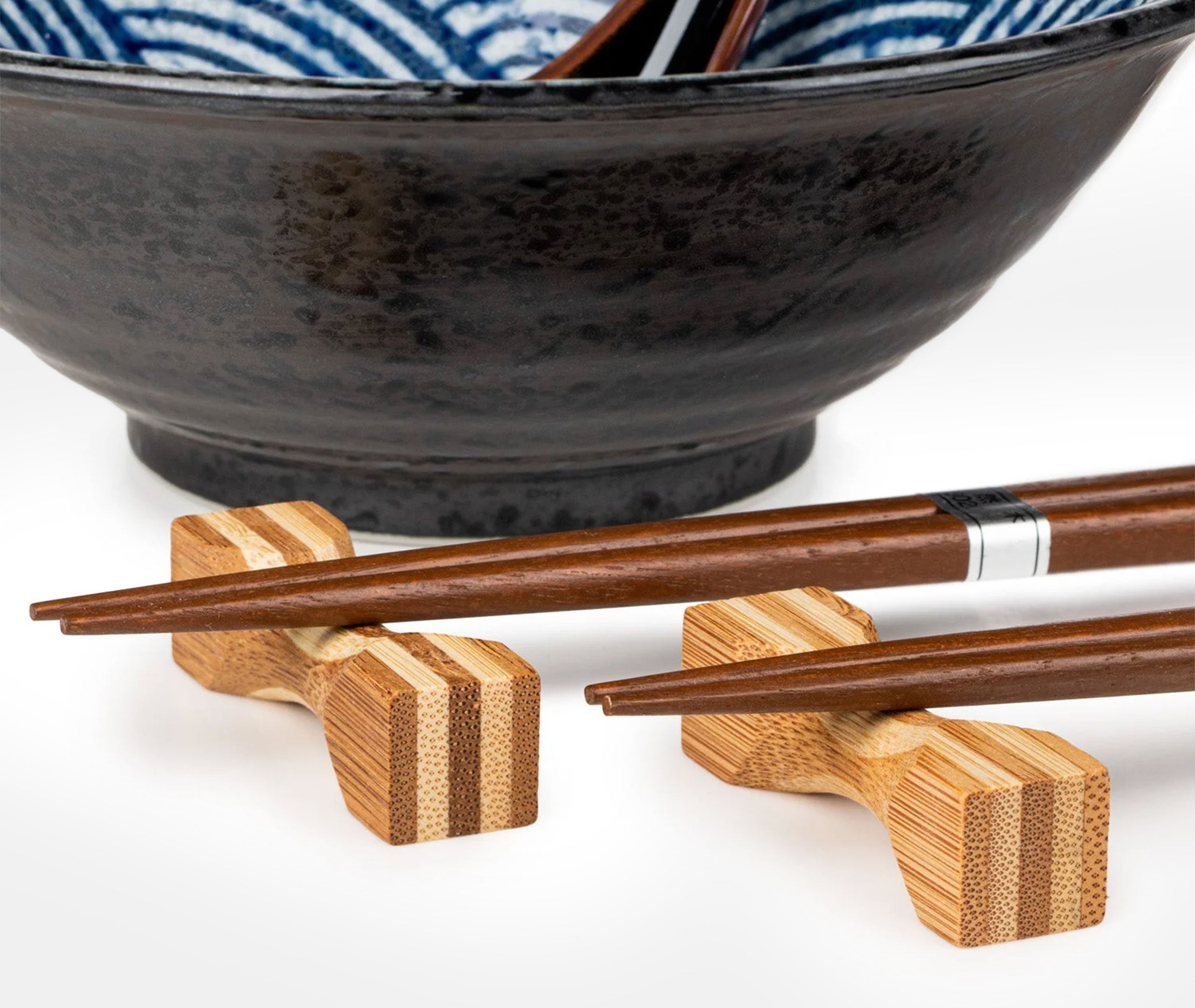 Japanese Noodle Bowl & Spoon Set - Seikaiha、mySite、topwebapps
