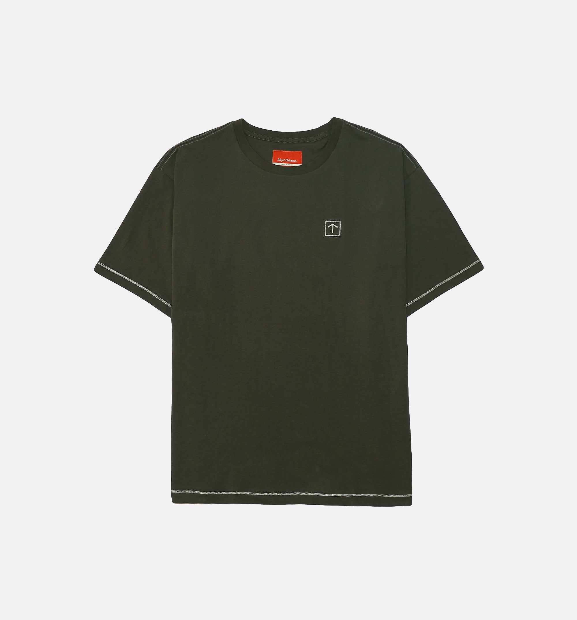 Vault x Nigel Cabourn Short Sleeve Knit Mens T-Shirt - Olive、mySite、dreamappss