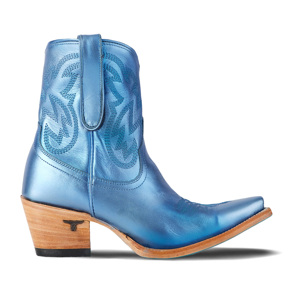 Smokeshow Embroidered Metallic Snip Toe Zippered Cowboy Booties、mySite、gtrtttuynbv