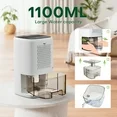KLOUDIC Dehumidifier for Home (280 sq. ft), 37Oz Water tank,Portable and Quiet with Auto Shut Off、mySite、fannypackpong