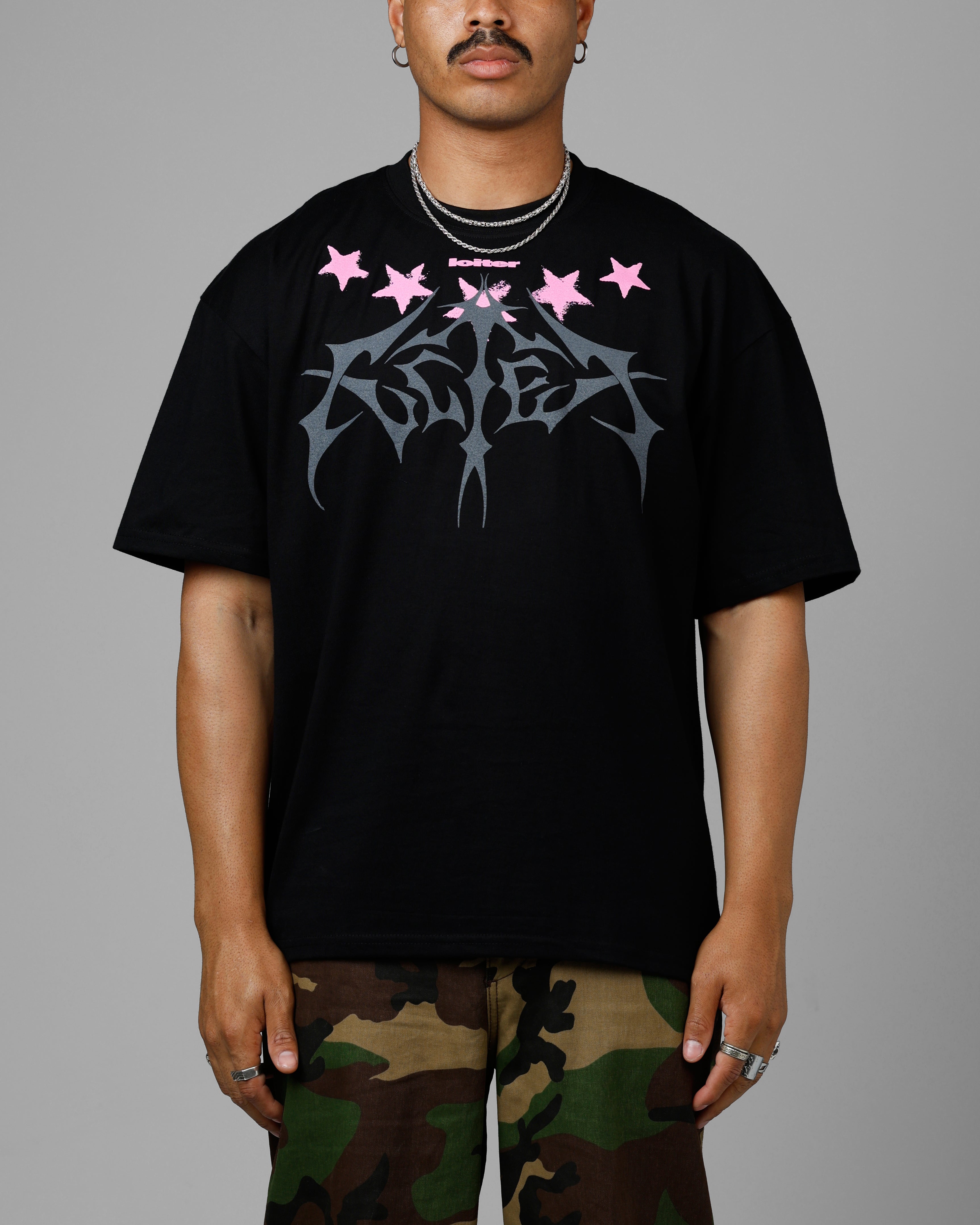 Loiter Starstruckd T-Shirt Black、mySite、zt4zffjzw