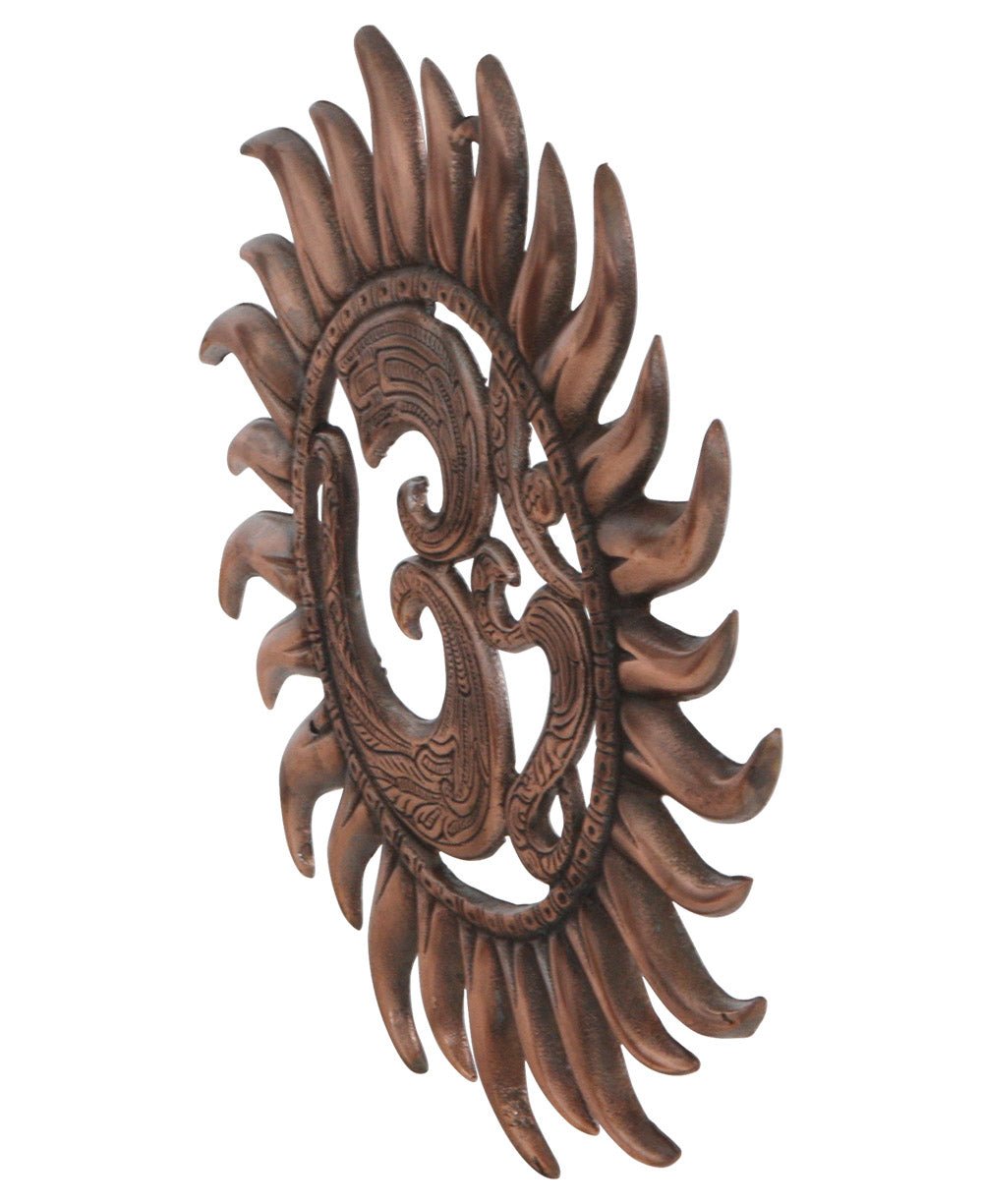 Imperfectly Perfect Om Sun Wall Hanging with Copper Colored Finish、mySite、topwebapps