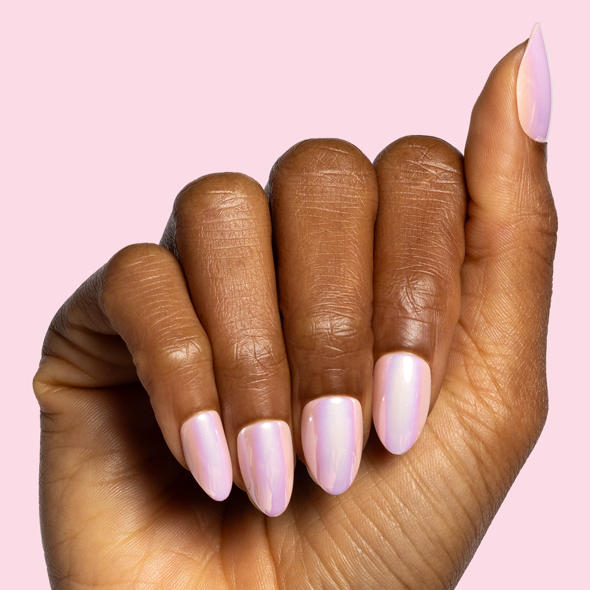 Rose Chrome - Press-On | Medium | Almond - Part of Set、mySite、solidvoid