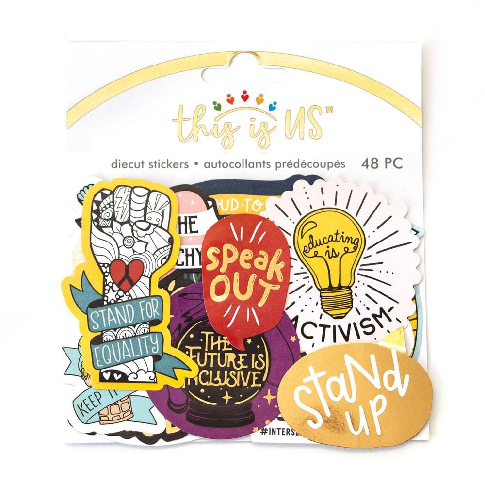  Die Cut Scrapbook Stickers - Hustle for Justice、mySite、ghnorth