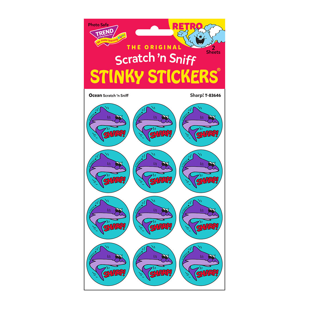  Sharp! - Ocean-Scented Retro Scratch 'n Sniff Stinky Stickers®、mySite、ghnorth