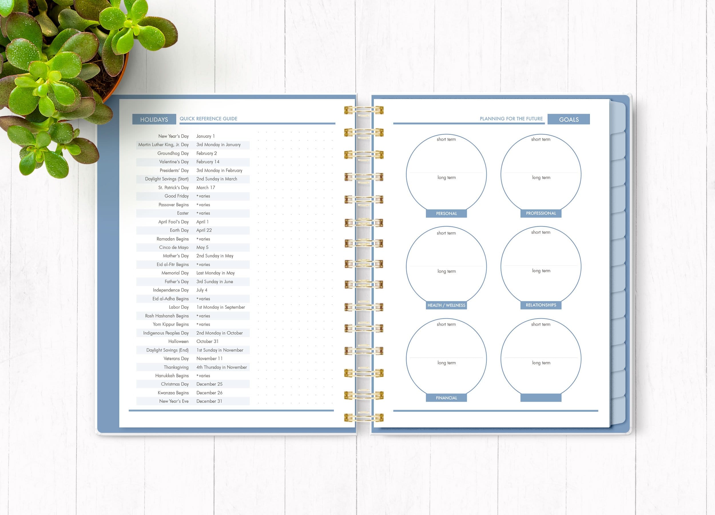  Planner Organizer Undated - Wild and Free Undated、mySite、ghnorth