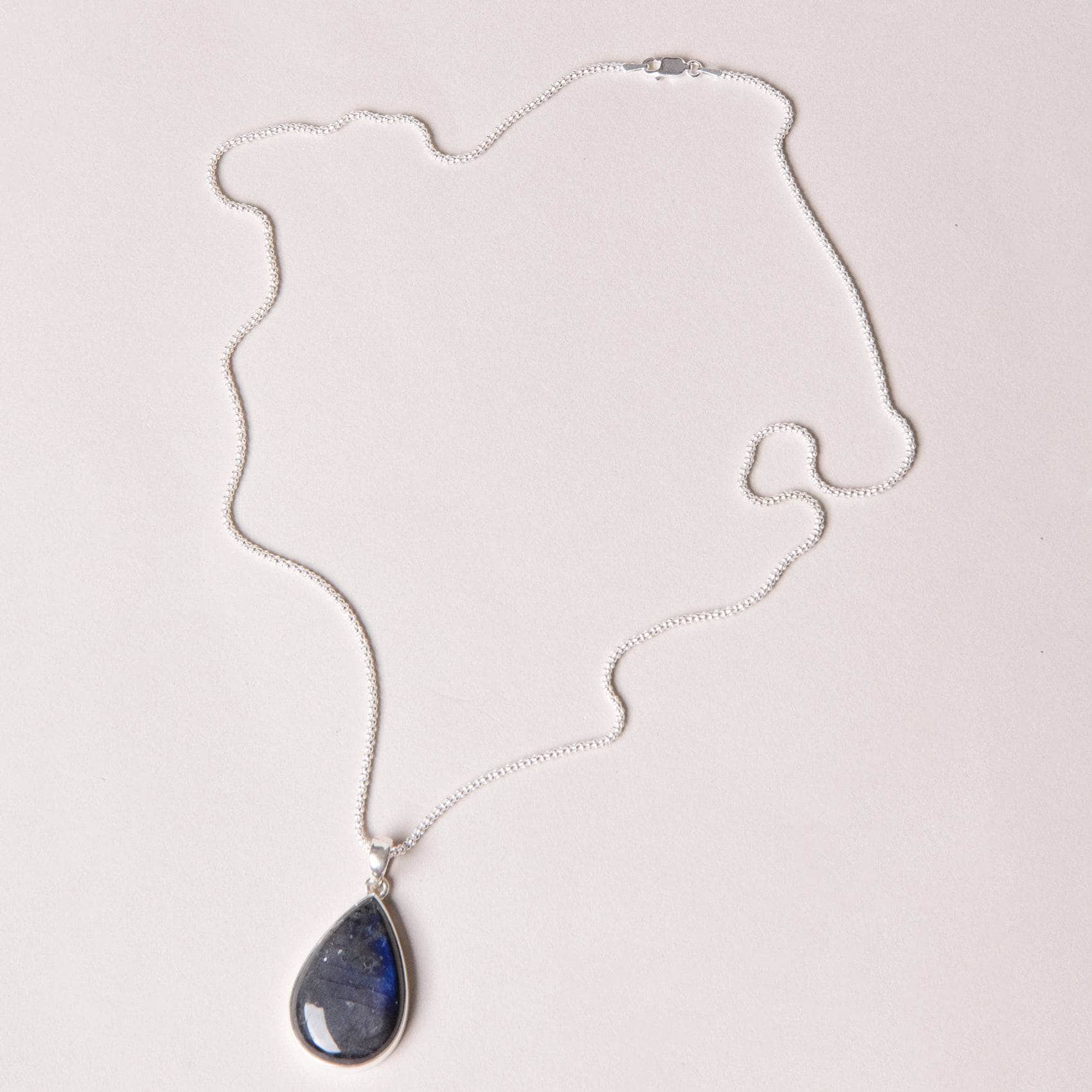 Labradorite Teardrop Pendant Necklace、mySite、hinf8tx79