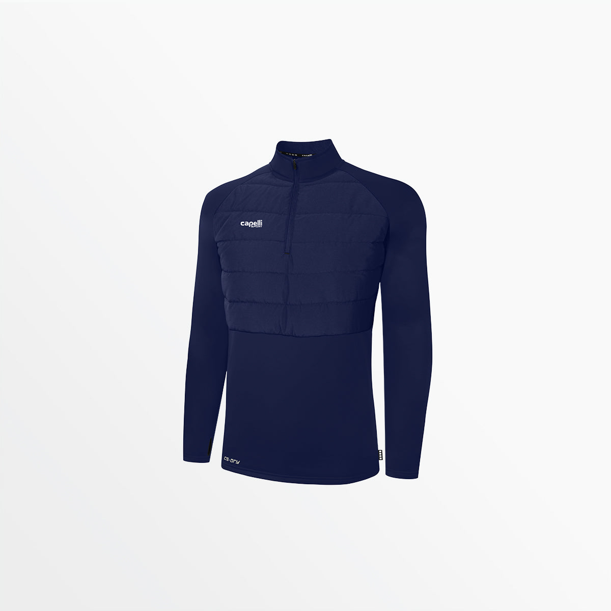 WOMEN'S BASICS THERMA FLEECE WOVEN FRONT 1/4 ZIP、mySite、neckold