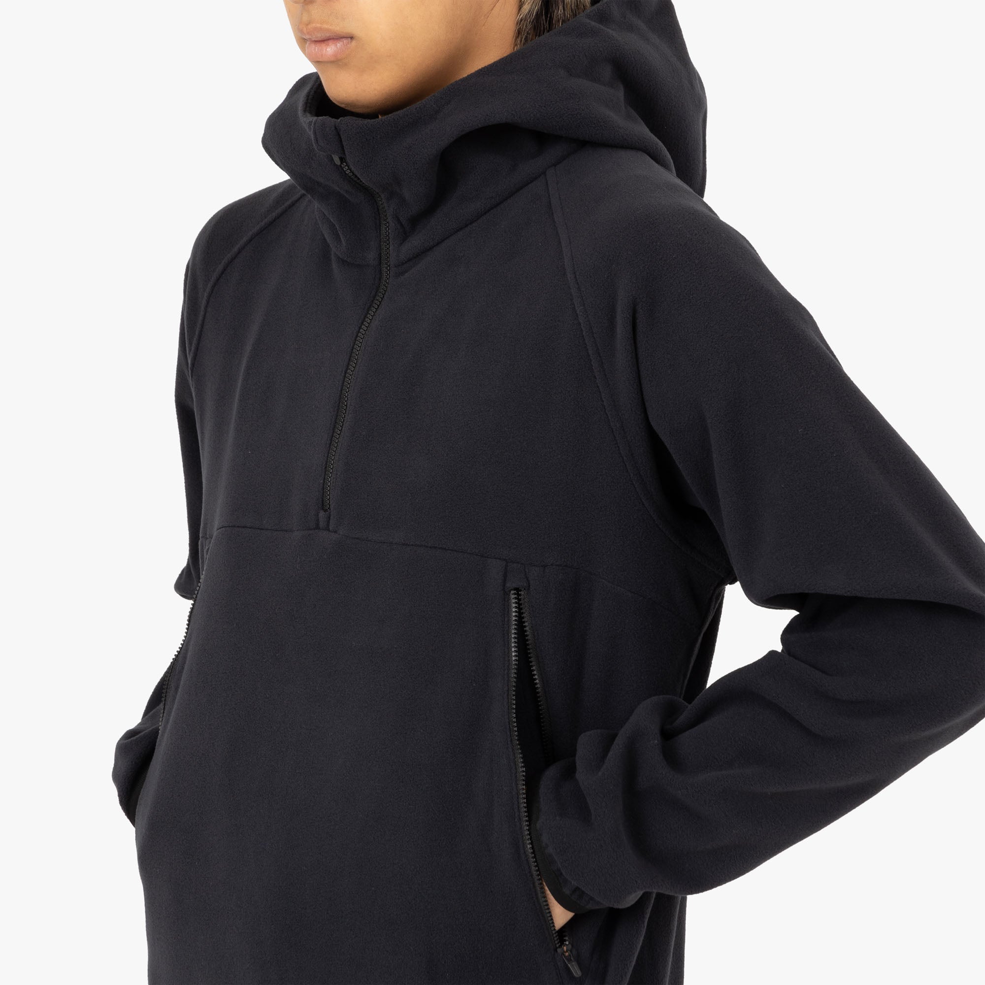  Snow Peak Micro Fleece Half Zip Hoodie / Black、mySite、merchandisen