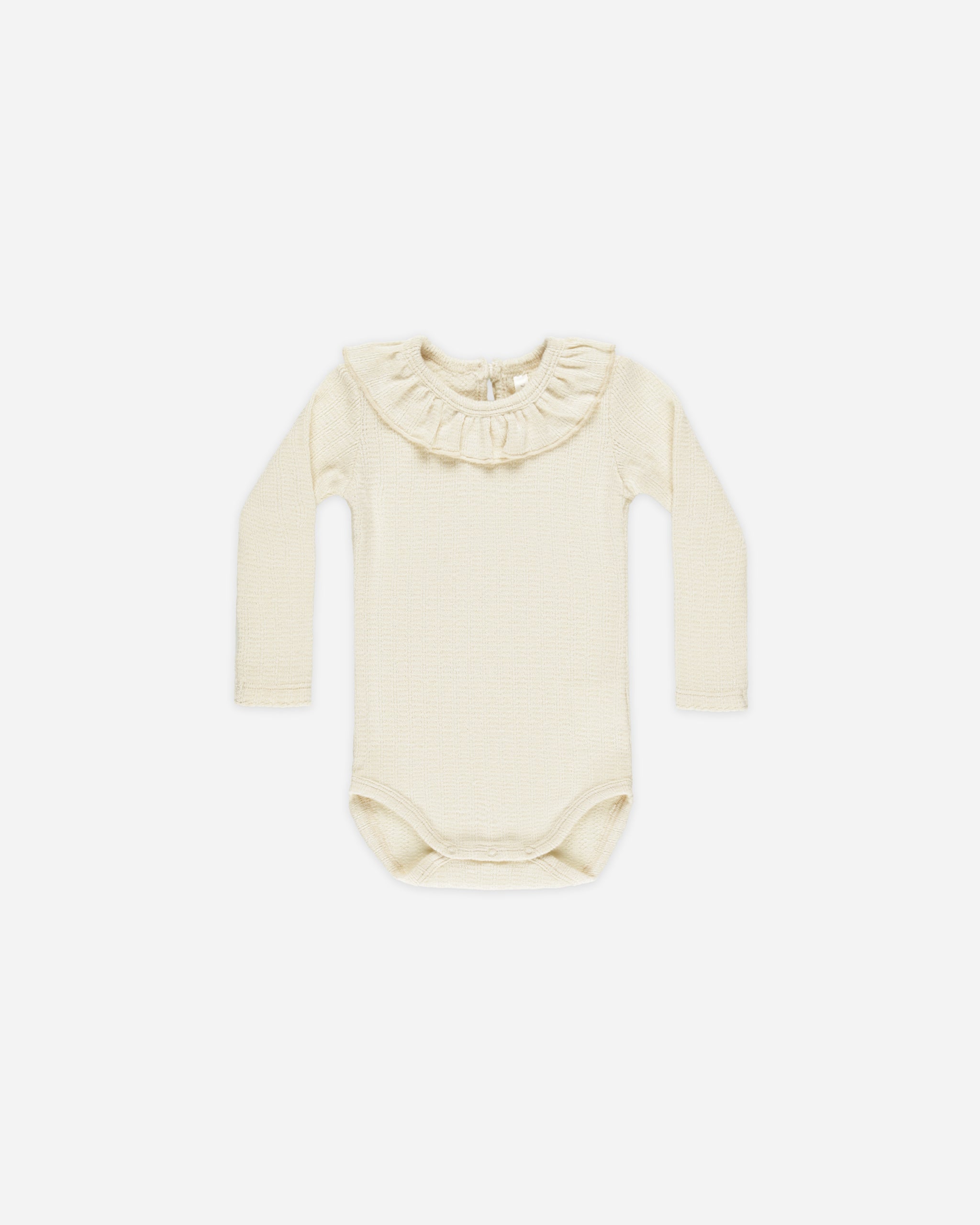  Ruffle Collar Bodysuit || Natural、mySite、layawaytickets