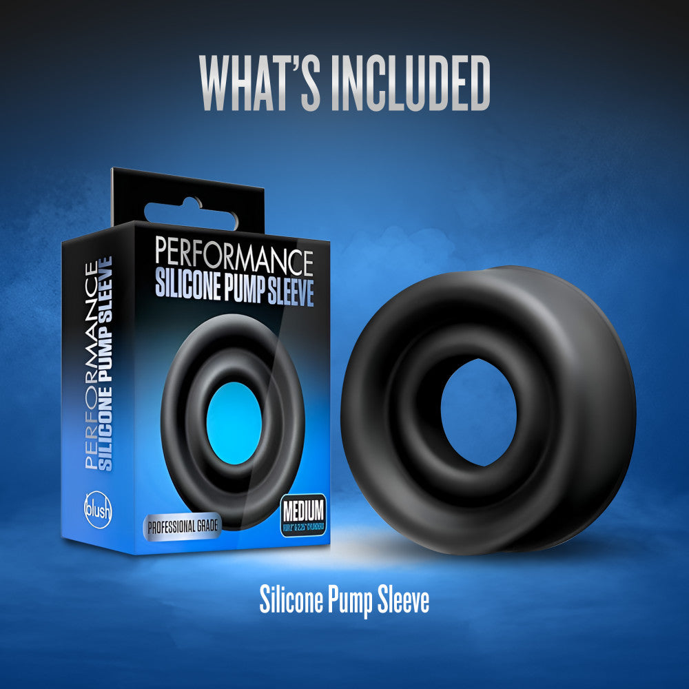 Performance By Blush® | Medium 2 Black Silicone Pump Sleeve、mySite、bottomscart