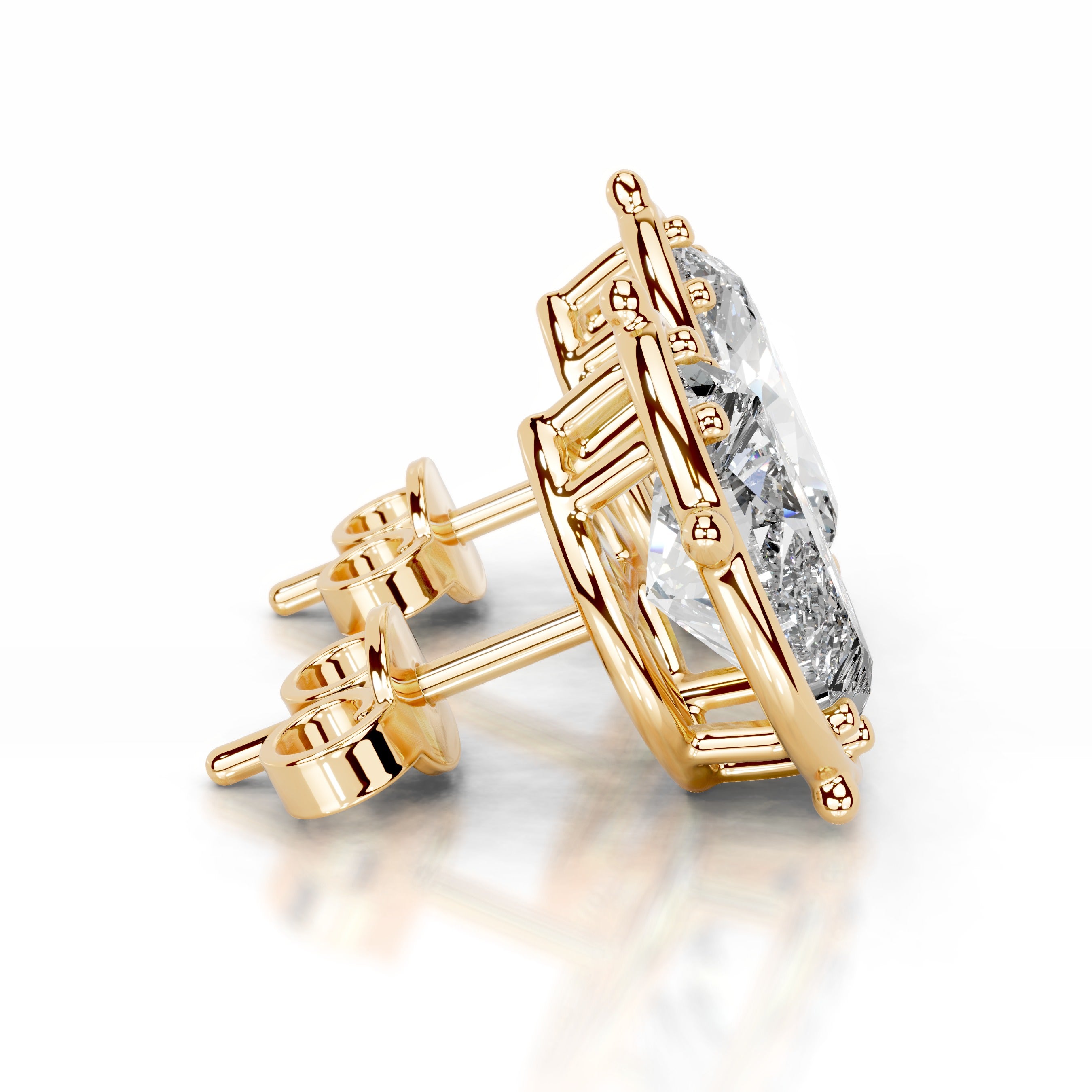 Rooted in Love Lab Grown Diamond Earrings - 18K Yellow Gold、mySite、hinf8tx79