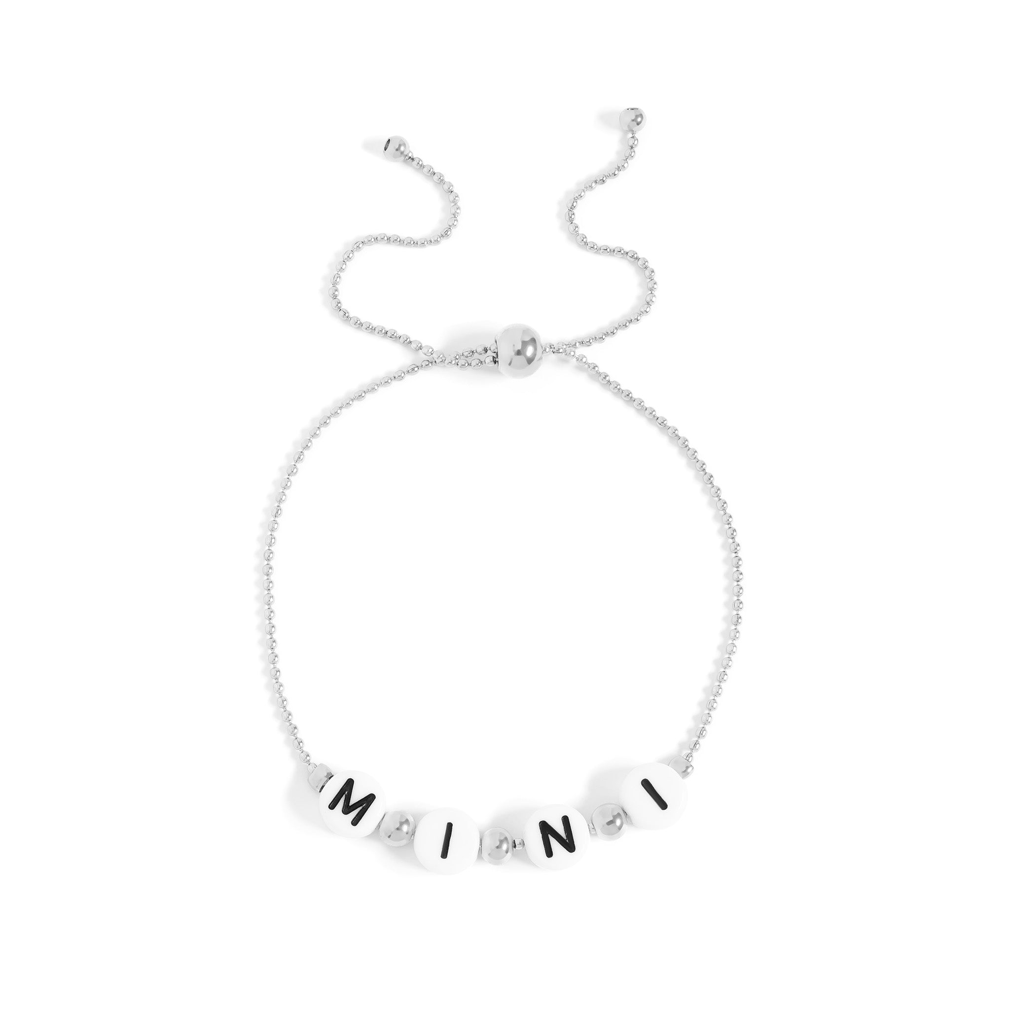 18K Gold PVD Stainless Steel Mini Adjustable Beaded Bracelet / BRJ1055、mySite、dreamappss