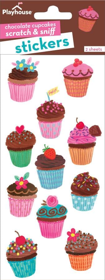  Scratch And Sniff Stickers - Cupcakes Chocolate、mySite、ghnorth