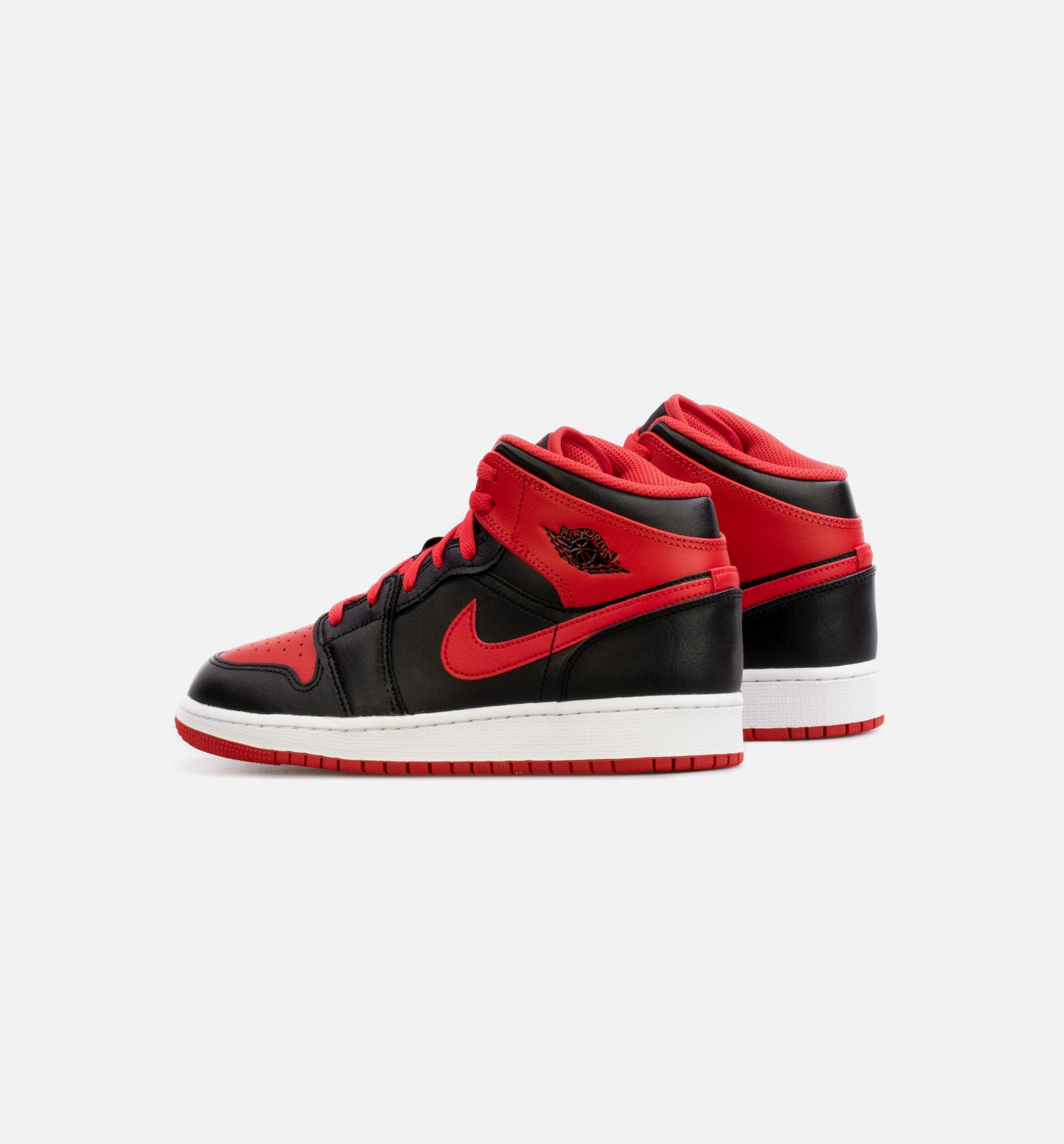 Air Jordan 1 Mid Alternate Red Grade School Lifestyle Shoe - Black/Red、mySite、dreamappss
