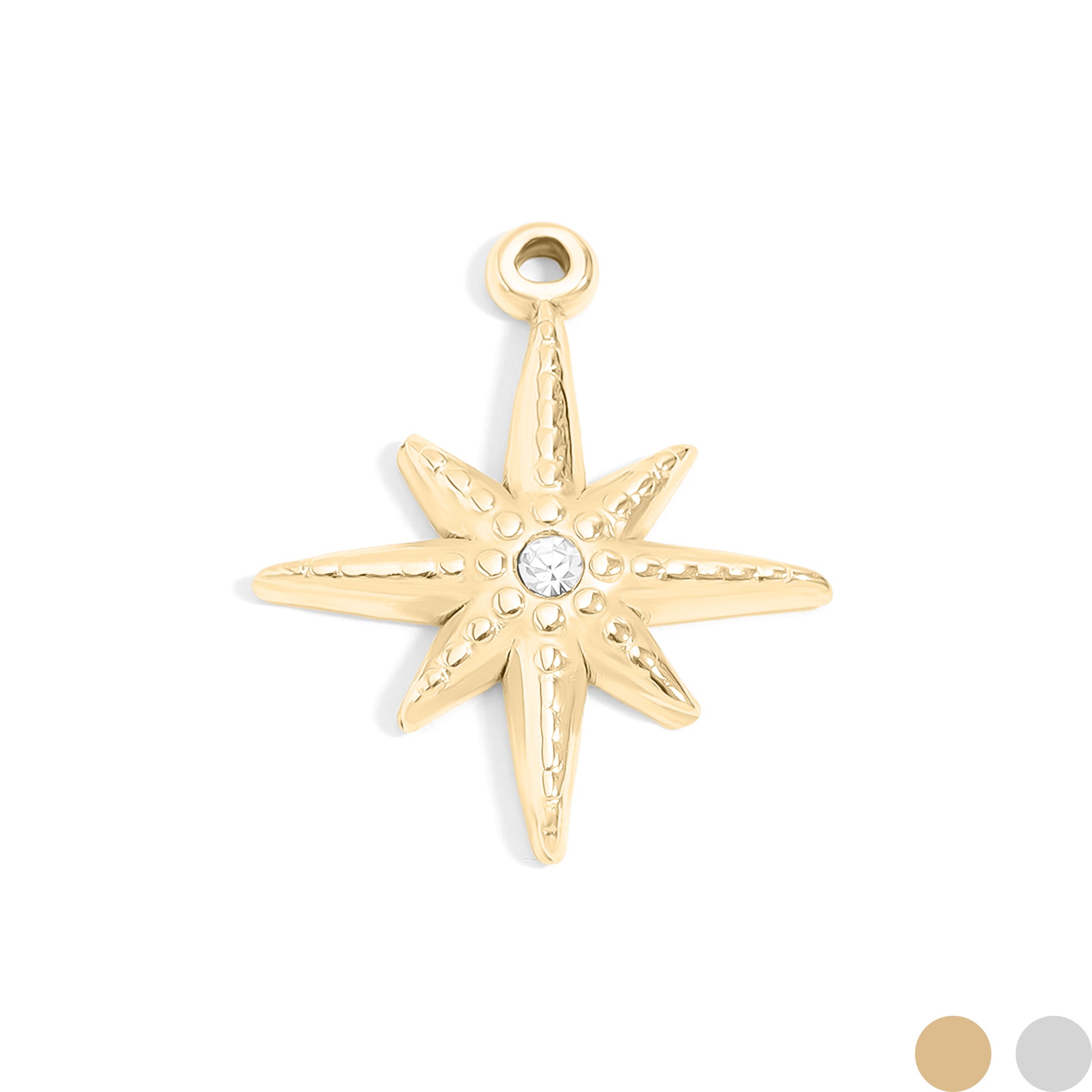 18K Gold PVD Stainless Steel Compass Pendant / PDL0126、mySite、dreamappss